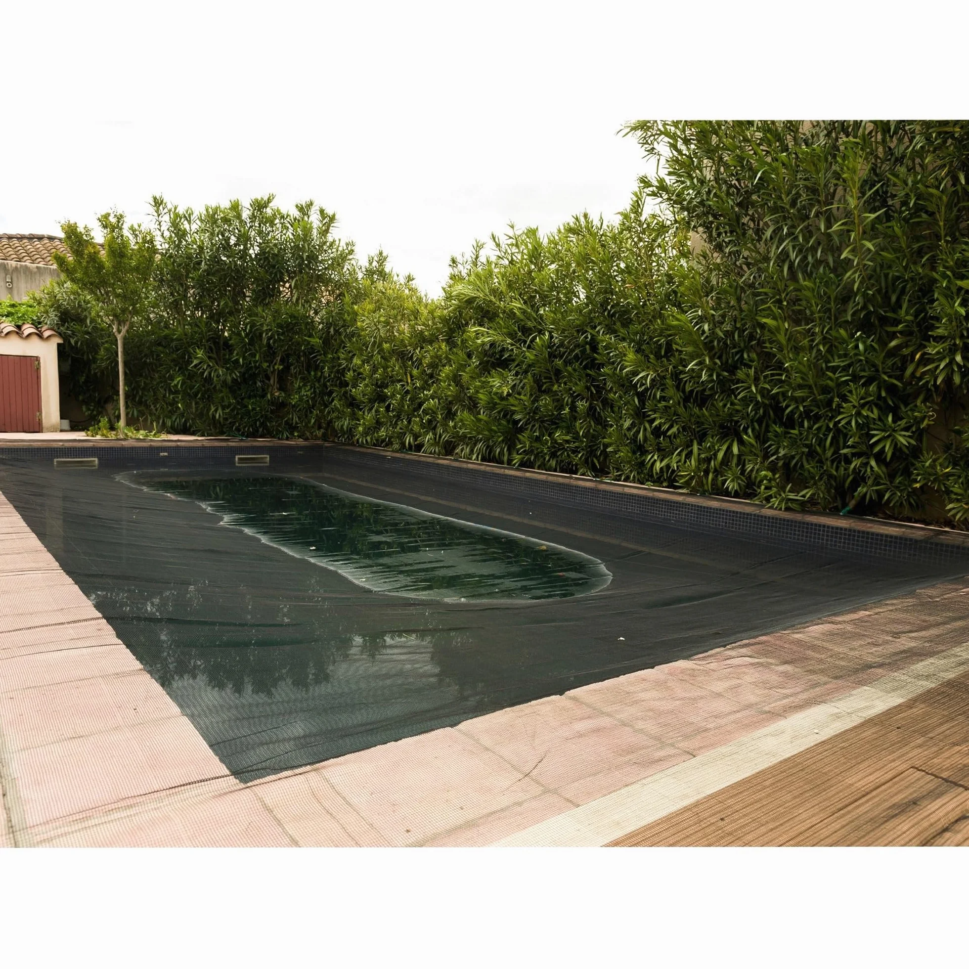 WERKA PRO - 10851 - Red de protección de Piscina - para Piscina Rectangular - 4 x 7 m - Negro