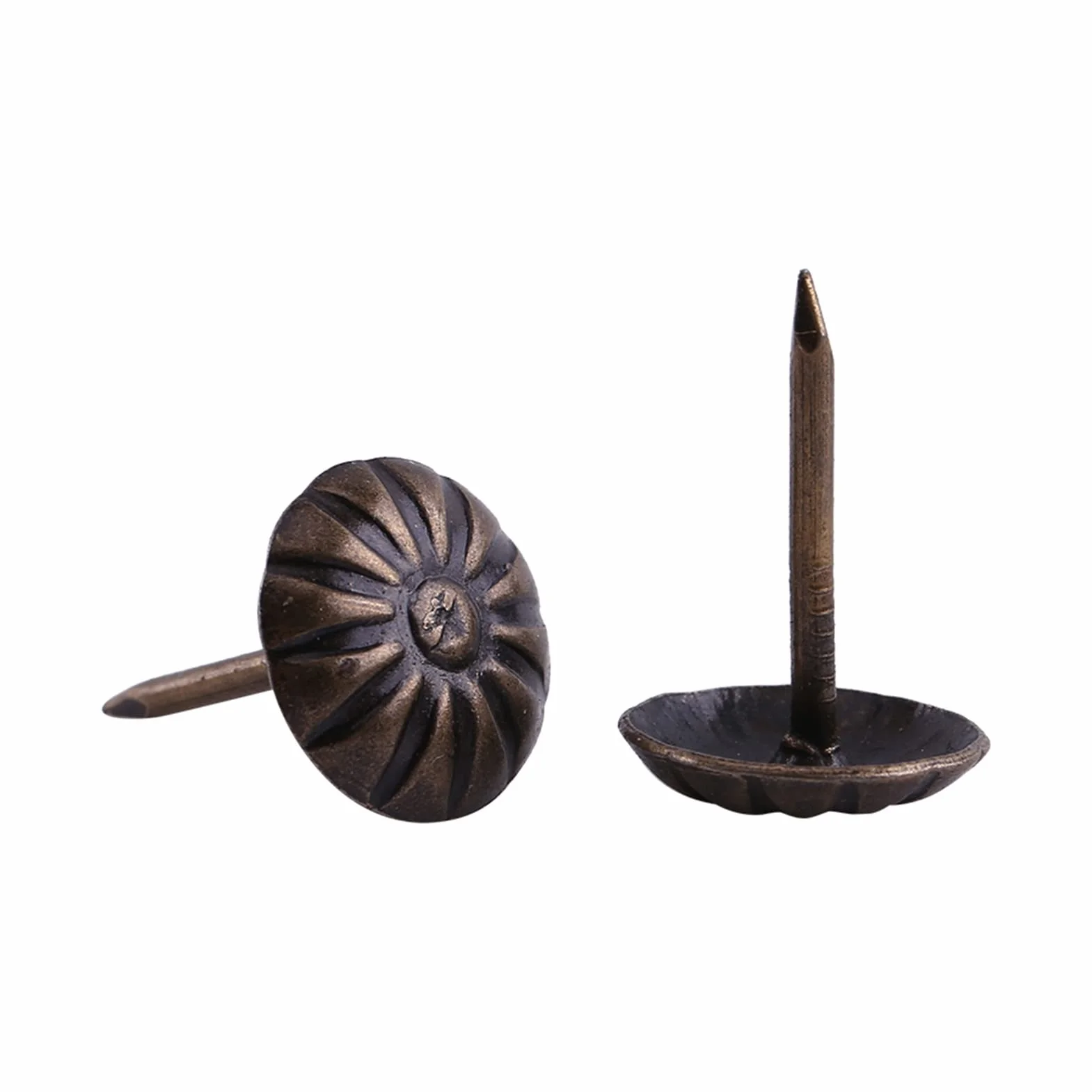 Gwoździe do Kciuków, 100 szt. Vintage Gwoździe Tapicerskie Gwoździe Gwoździe Tapicerskie Brąz Metalowa Zawieszka Meble Sofa Drzwi do Butów Dekoracyjne Tack Stud dla Domu (Zielony