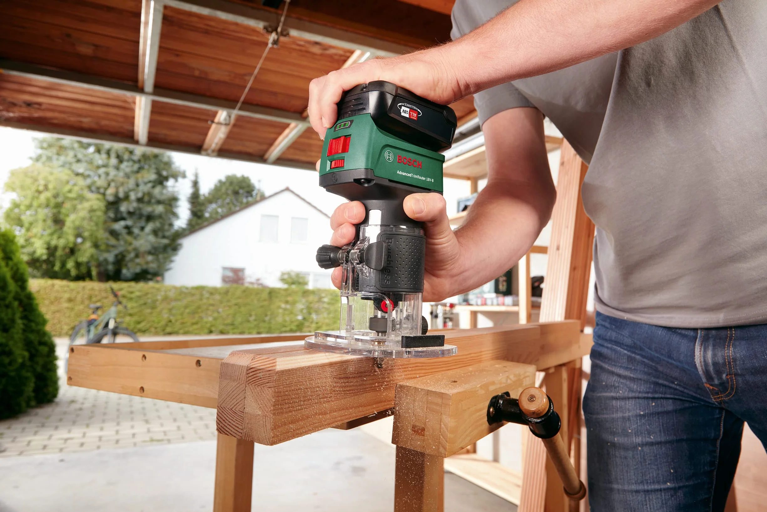 Bosch Accessories 1 x pierścień do kopiowania (do Advanced TrimRouter 18V-8, akcesoria frezarka)