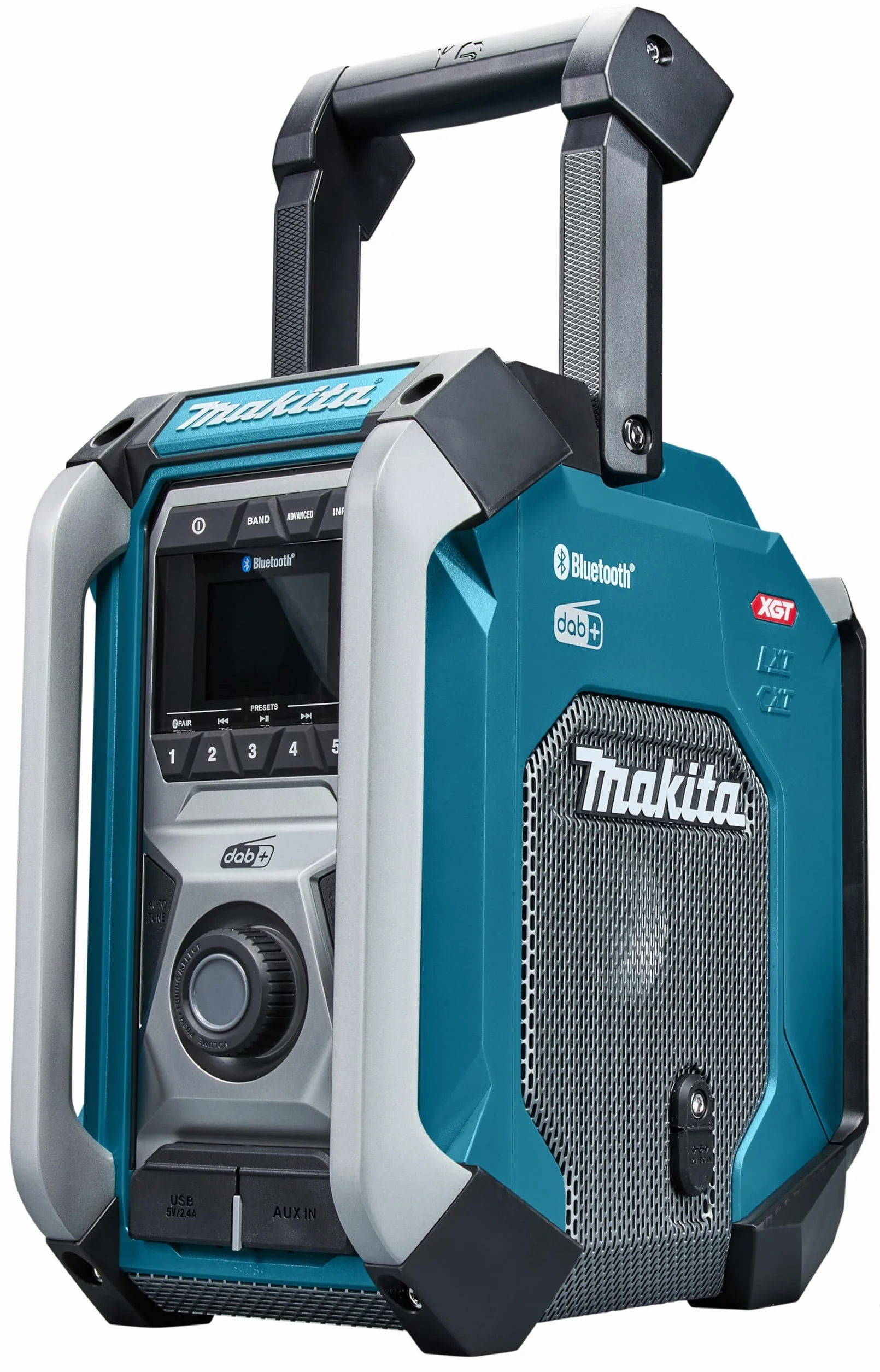 Makita MR007GZ akumulatorowe radio budowlane 18 V-40 V maks. (bez akumulatora, bez ładowarki), petrol