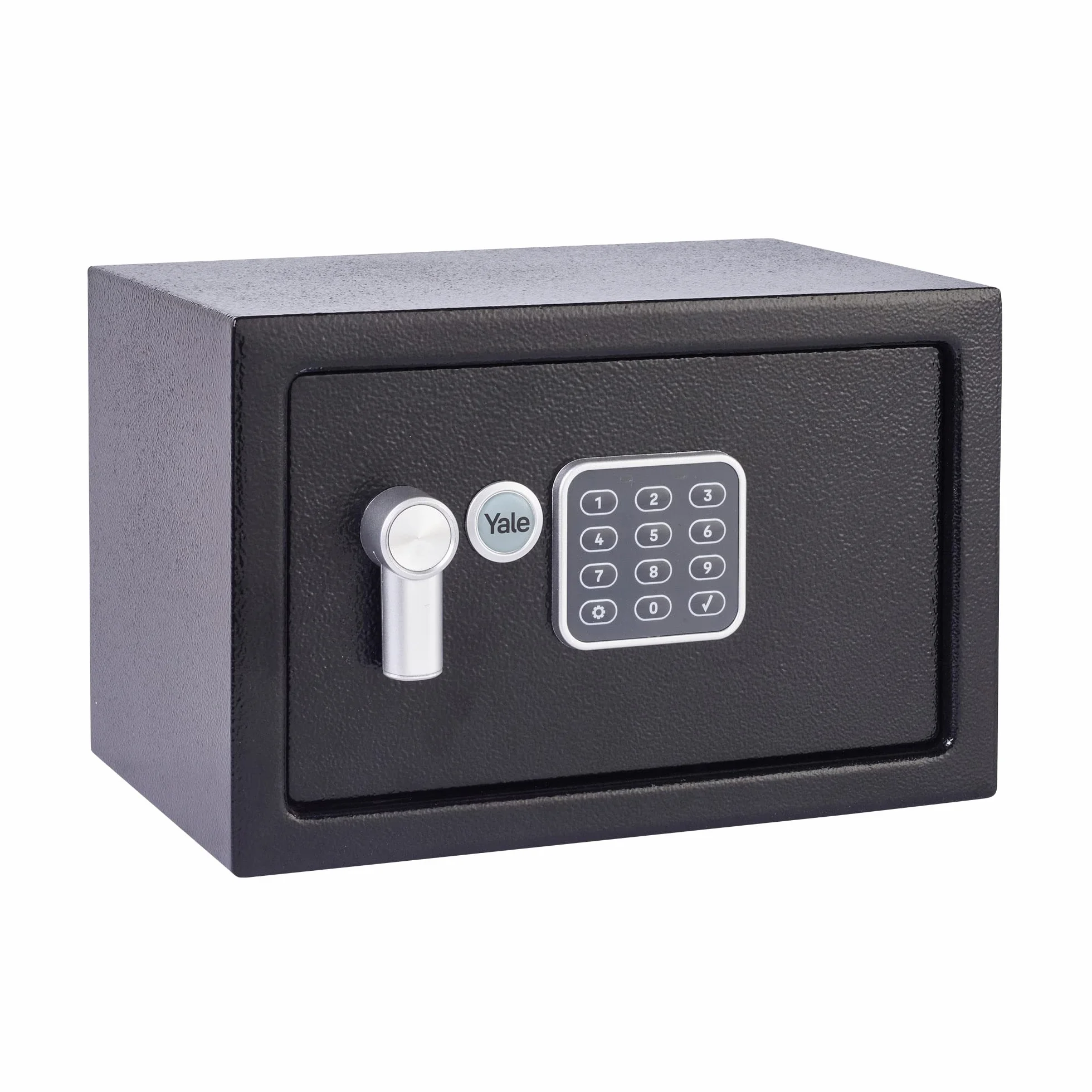 Yale YSV/200/DB2 Sejf Podstawowy Meblowy Mały, Sejf Domowy, Elektroniczna Klawiatura, 15mm Stalowe Rygle, 31x20x20 cm (dł. x szer. x wys.), Czarny