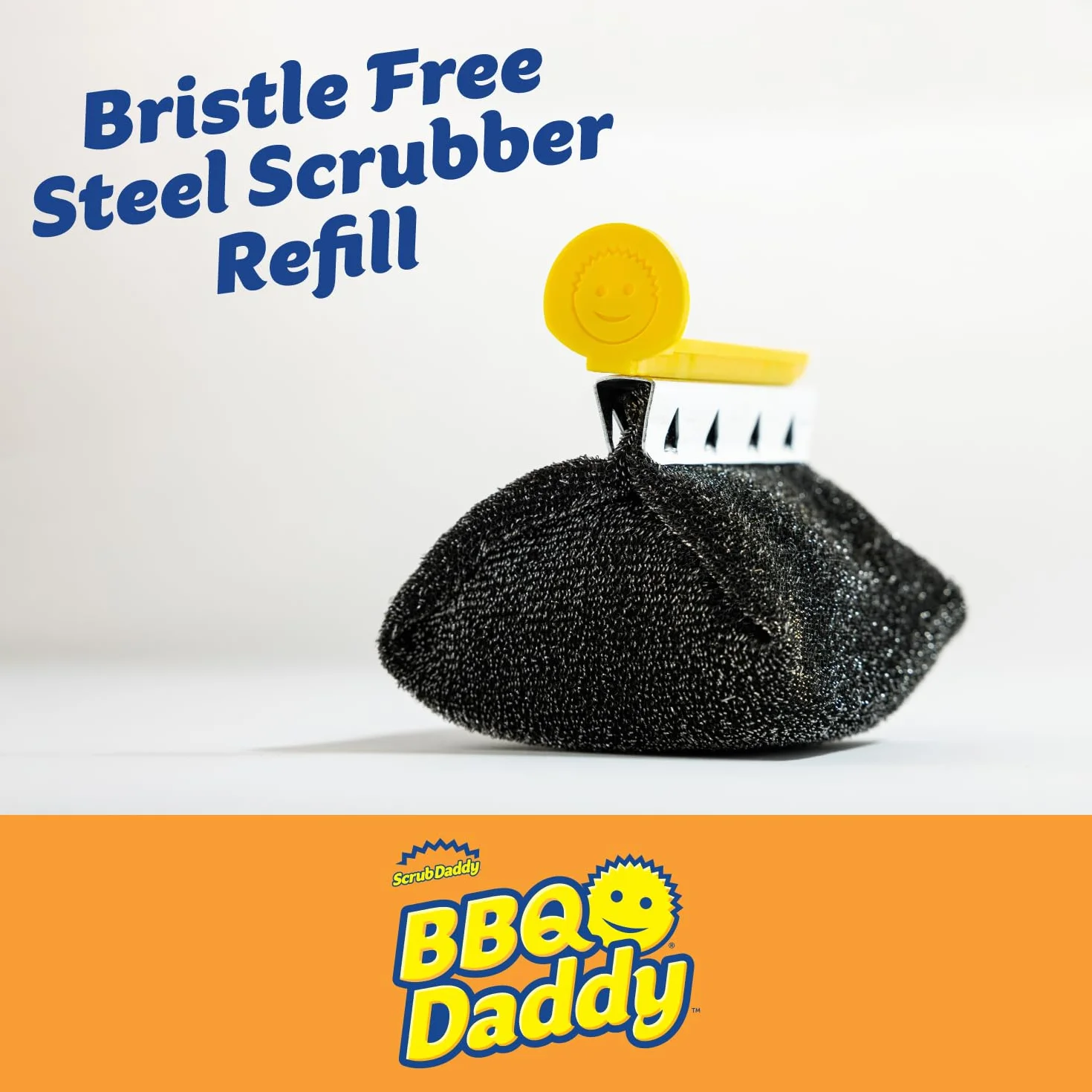 Scrub Daddy Wymienna głowica szczotki do grilla BBQ, czyszczenie parą, stal nierdzewna, 1 szt