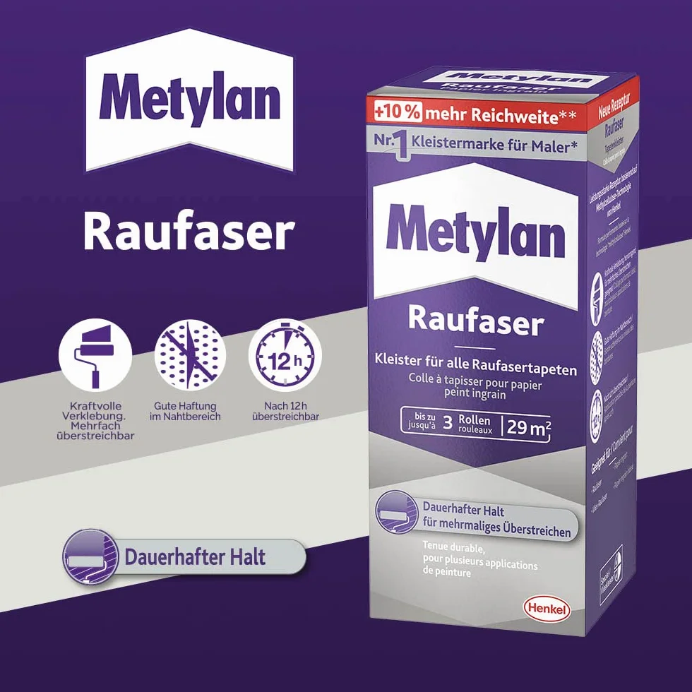 Metylan Klej do Tapet, Przezroczysty, 180 g