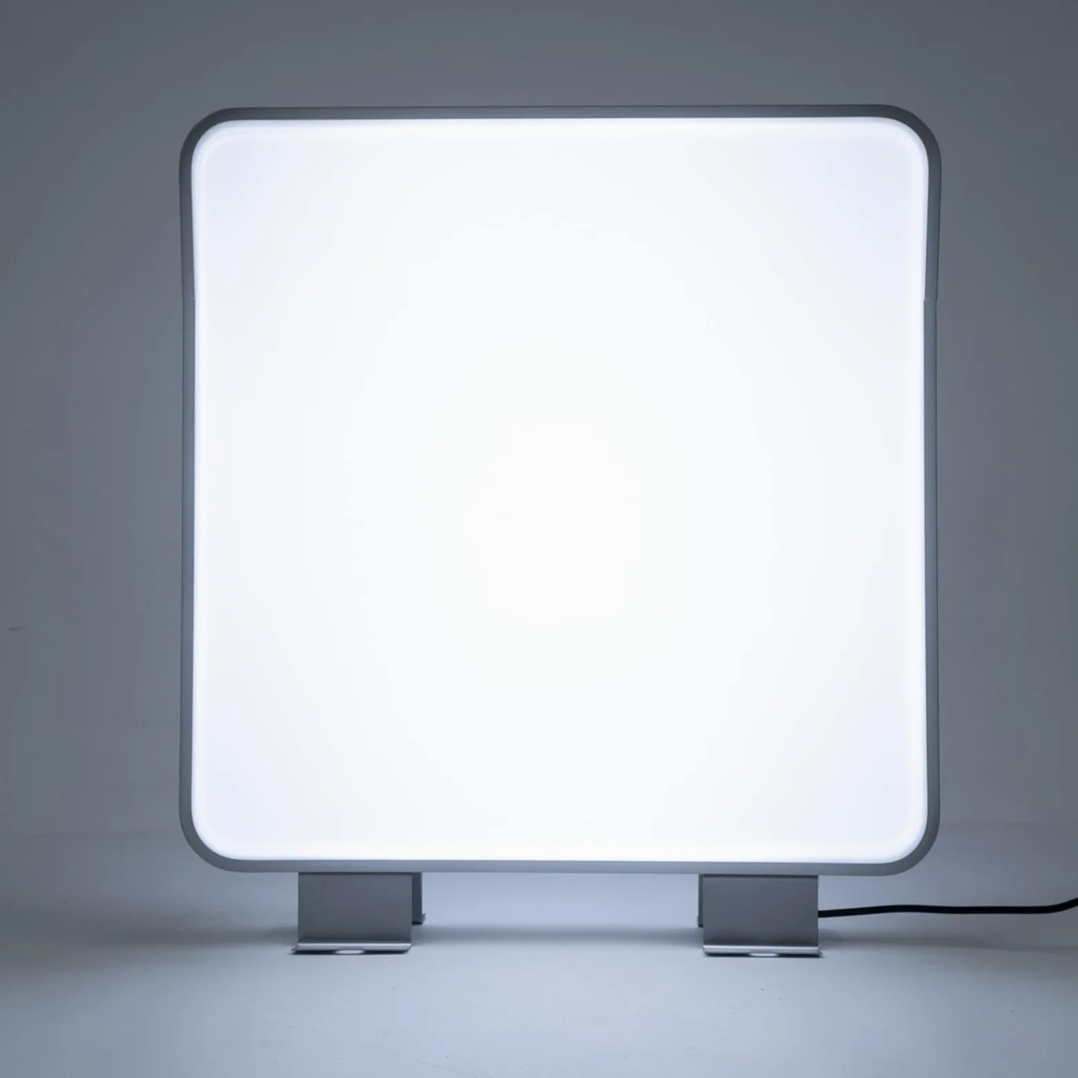 Skrzynka świetlna LED, dwustronna, 60 x 60 x 14 cm, stop aluminium, wodoszczelna IP65, nowoczesna, 16 W, do sklepów i restauracji