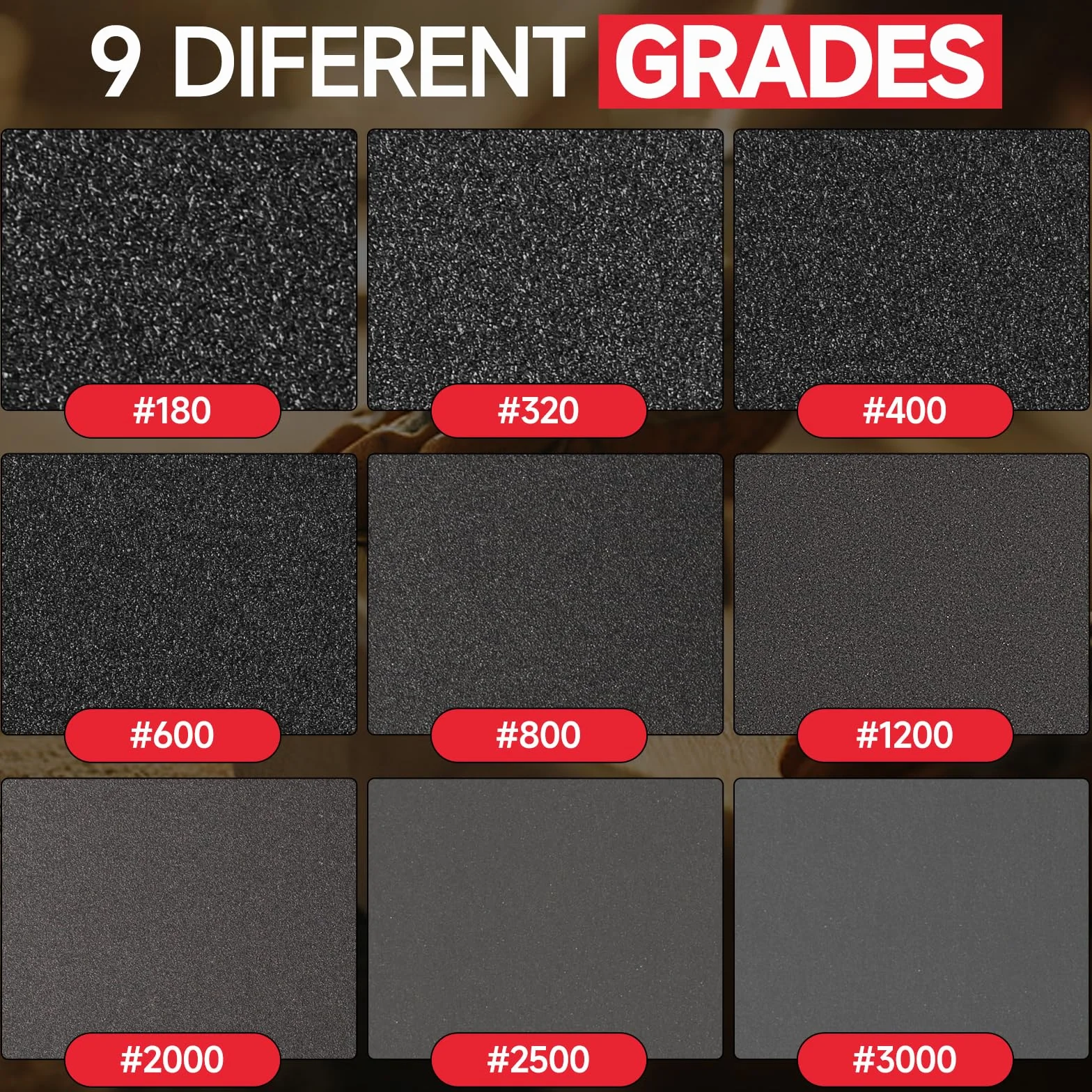 Gąbki szlifierskie, Piasek wypełniony pianką. Bloki gąbkowe 20 szt. 75 mm x 100, wiele ziaren, na mokro i sucho(75MMx100MM 2000Grit)
