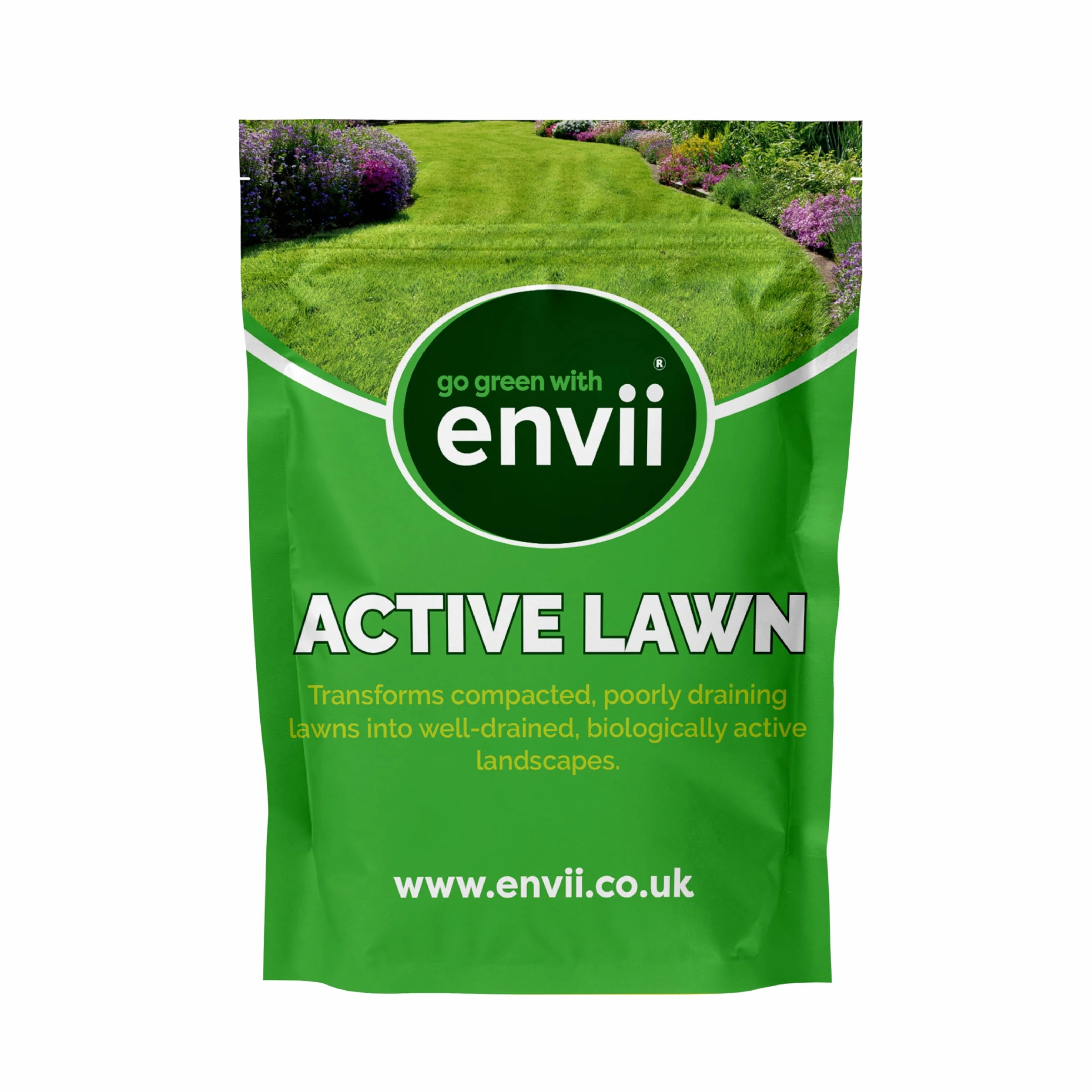 Envii Active Lawn – organiczny polepszacz gleby trawnikowej pomaga oderwać glinę i poprawia napowietrzanie – smakuje 40 m2