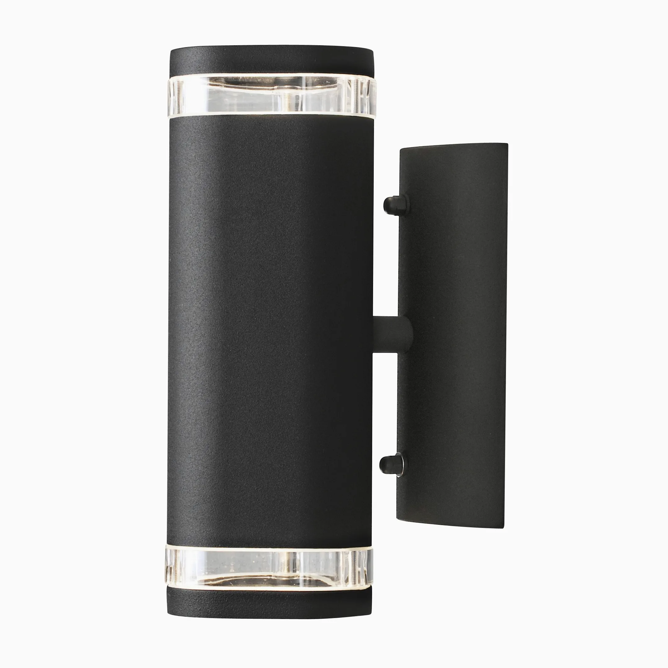 Konstsmide Modena 7512-750 lampa ścienna B: 9 cm głęb.: 14,5 cm wys.: 23,5 cm / 2 x 35 W / IP44 / lakierowane aluminium/czarny matowy