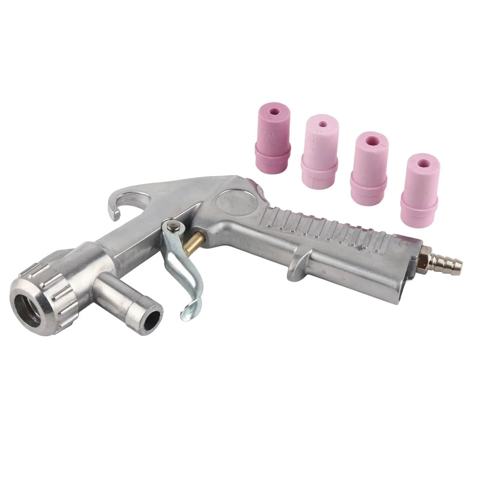 Sandblaster Air syfon pistolet natryskowy z 4 dyszami ceramicznymi, ścierny Grit piasek Feed Gun