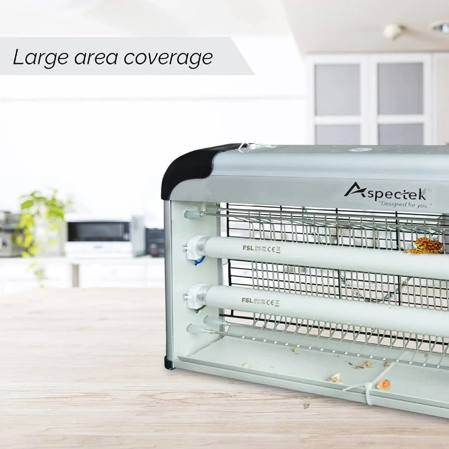 ASPECTEK Wymienna żarówka UV do owadów AC220, 240 V 10 W, 2 sztuki