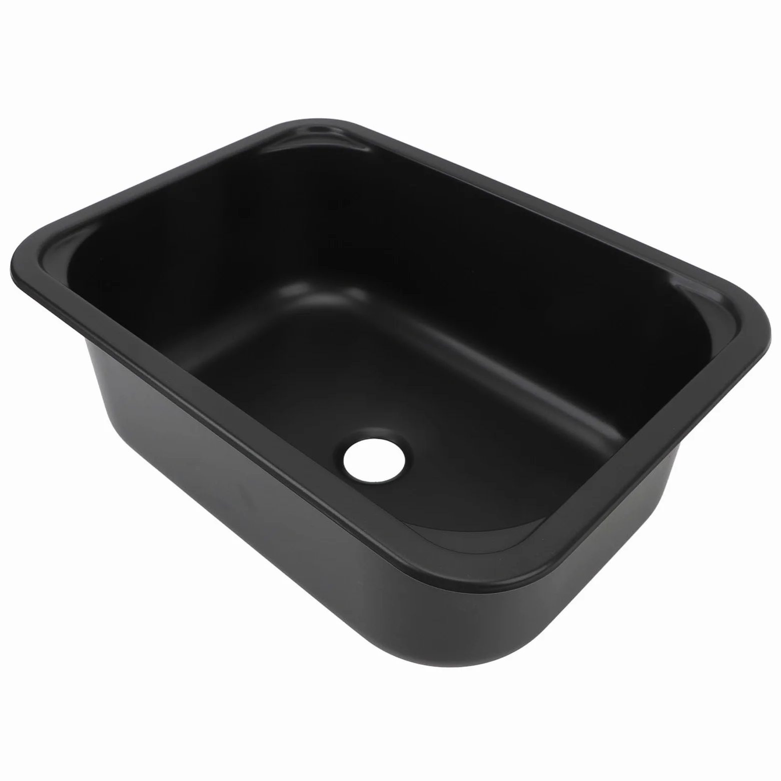 SUNGOOYUE Zlew do Samochodu Kempingowego, Zlew Kuchenny ze Stali Nierdzewnej 304 z wpuszczoną pojedynczą komorą, 380x280x145 Mm, pojemność 12 L, Otwór Odpływowy 40 Mm, Mocowanie Wpuszczane do