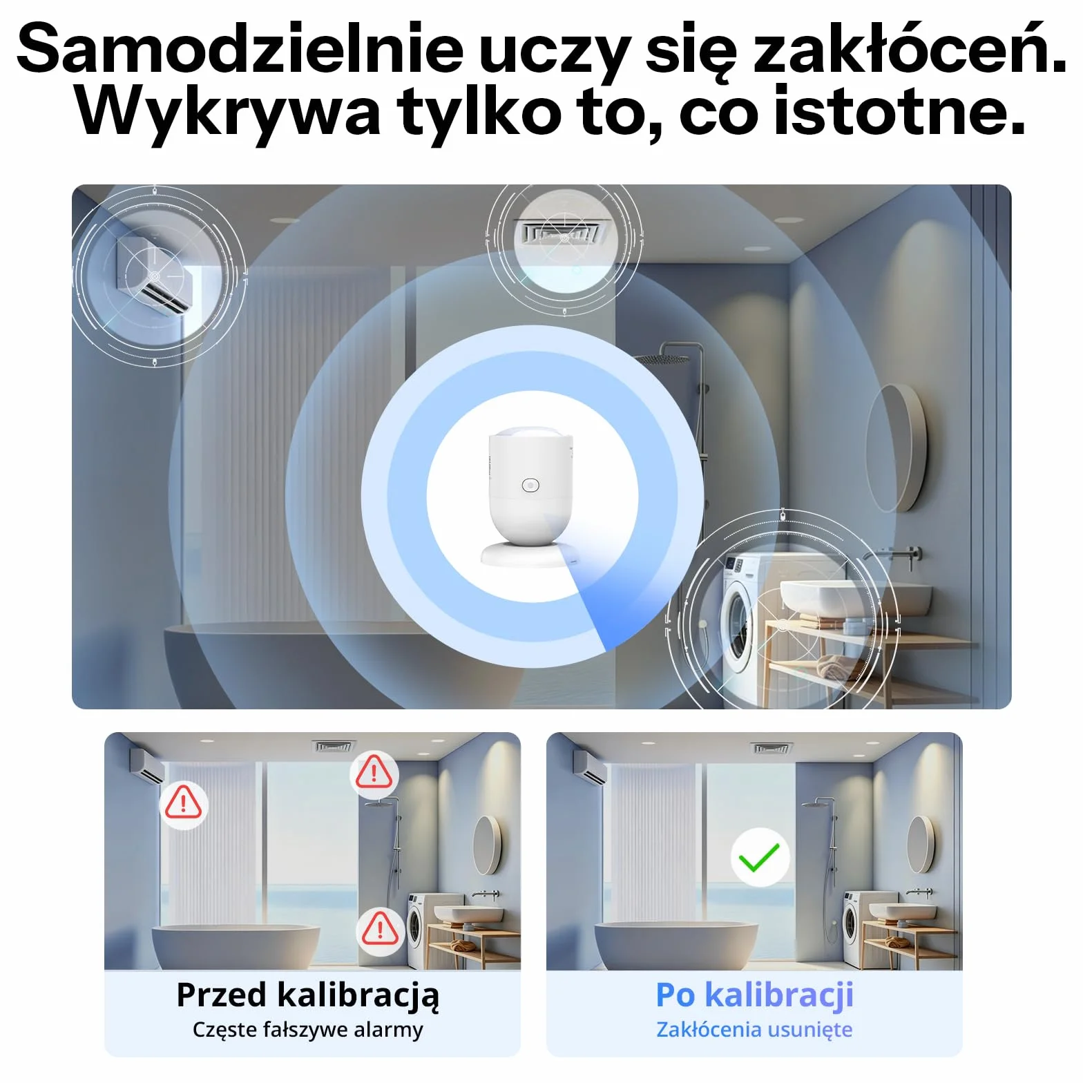 SONOFF SNZB-06P24 Czujnik Obecności Zigbee 24GHz, Czujnik Ruchu z Czujnikiem Światła, Detekcja Strefowa, Adaptacyjna Kalibracja, Kompatybilny z Home Assistant, Alexa i SmartThings (Wymagany Hub)