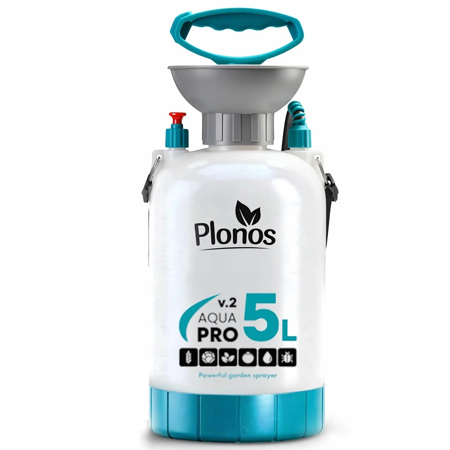 Aqua Pro Opryskiwacz Ciśnieniowy Ogrodowy 5 l Mosiężna Dysza Regulowana Lanca Stal Nierdzewna 83 cm