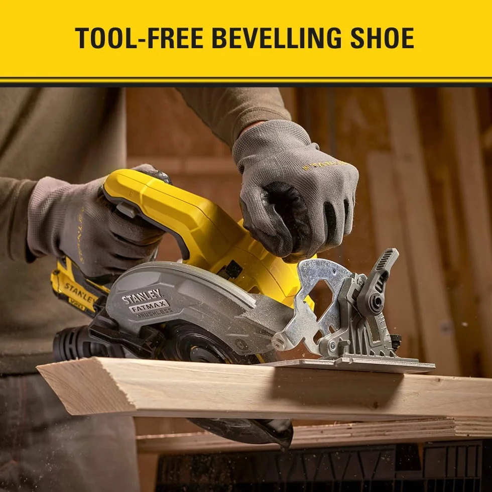 Stanley FatMax Bezszczotkowa Pilarka Tarczowa 18V V20, SFMCS550B-XJ