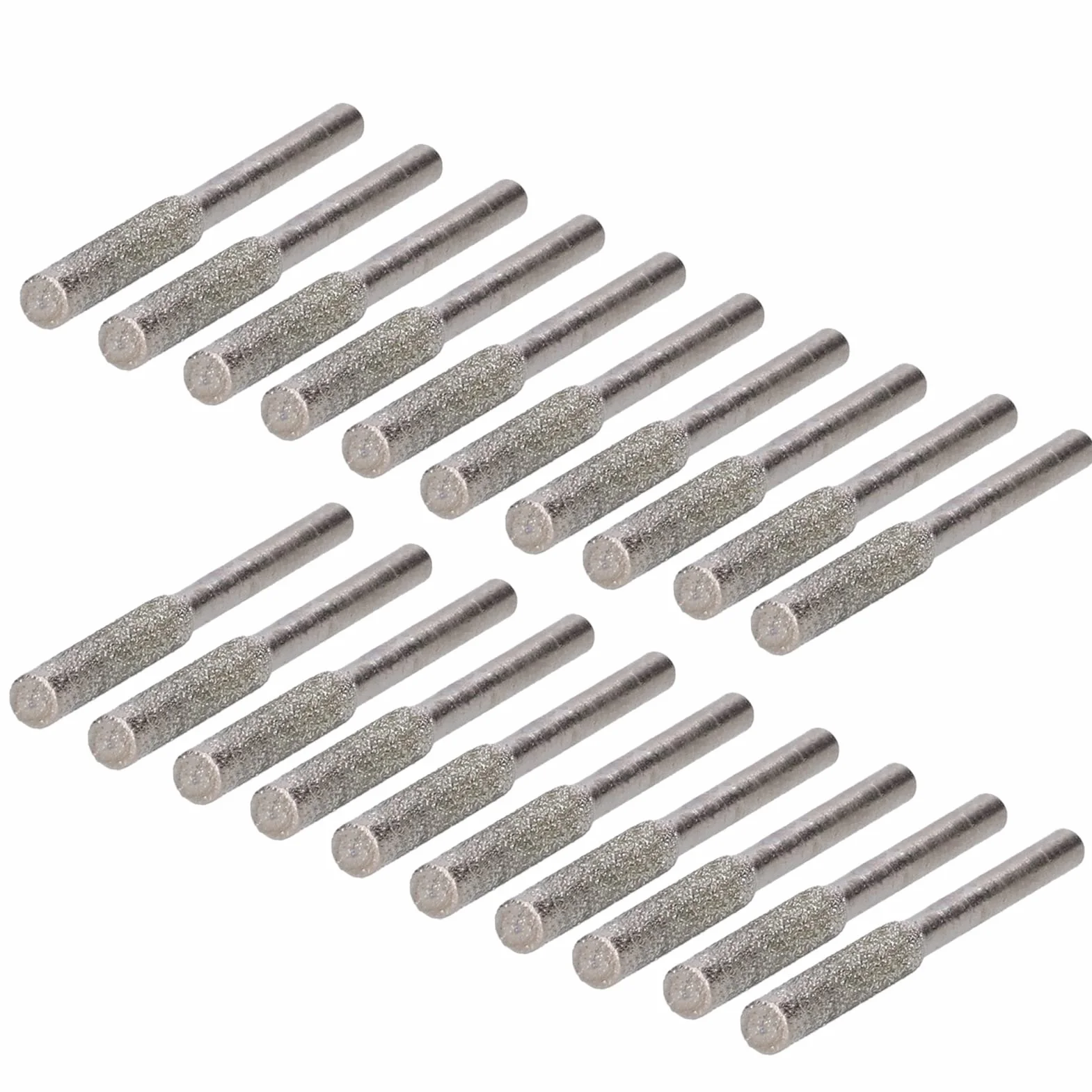 Zestaw 20 sztuk diamentowych ostrzarek do łańcuchów piłowych, narzędzie do ostrzenia łańcucha, kamień szlifierski do ostrzenia i szlifowania (4,8 mm)
