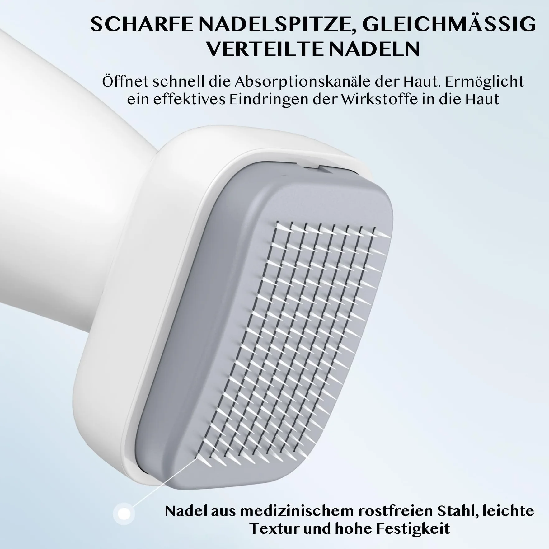 P-Beauty Derma Stamp – Dermapen – Microneedling – Mezoroller z 120 wysokiej jakości igłami ze stali nierdzewnej, regulowana długość 0-2 mm, do zapobiegania starzeniu się, regeneracji skóry