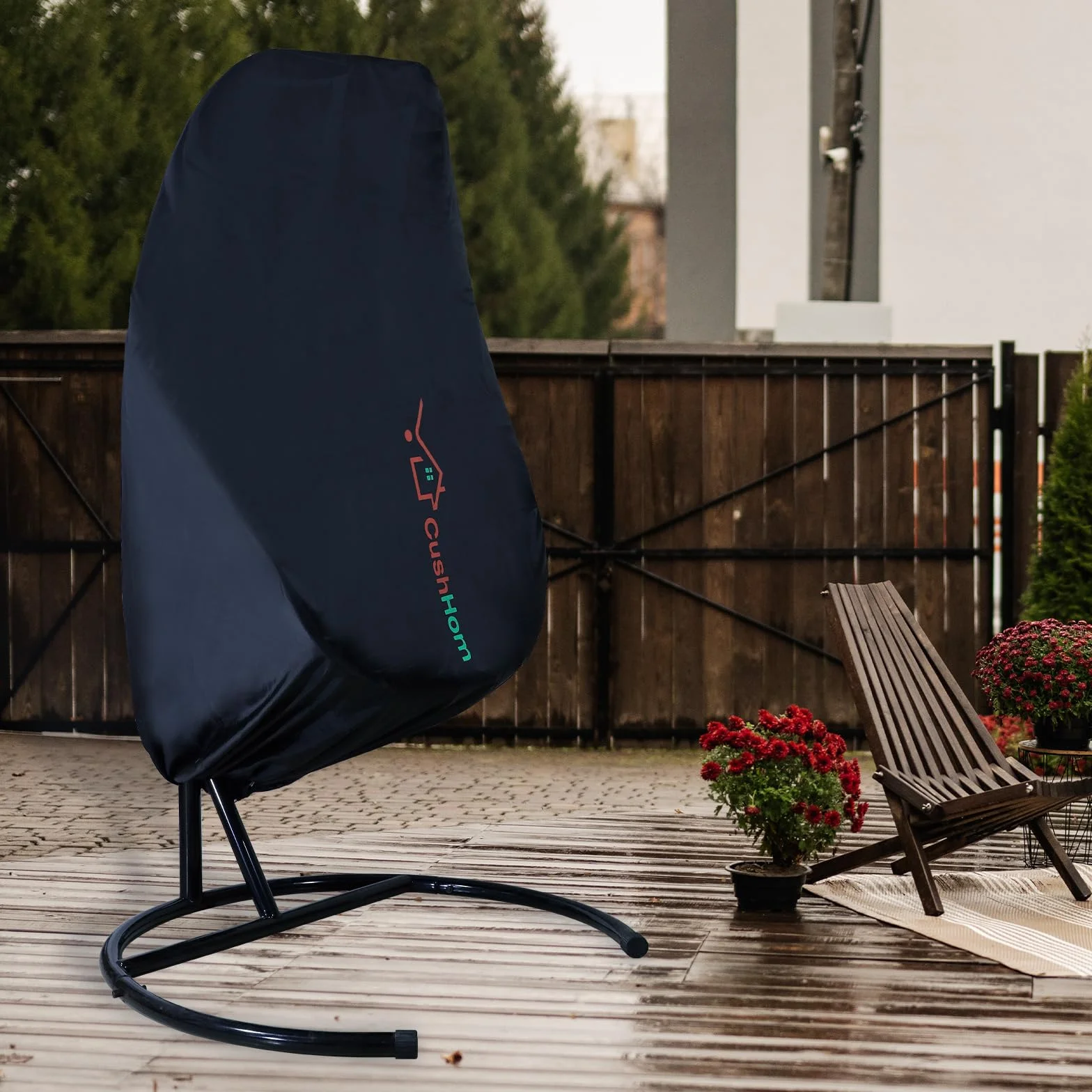 CCLIFE Pokrowiec na fotel wiszący 190x145 cm Oxford 210D wodoodporna UV
