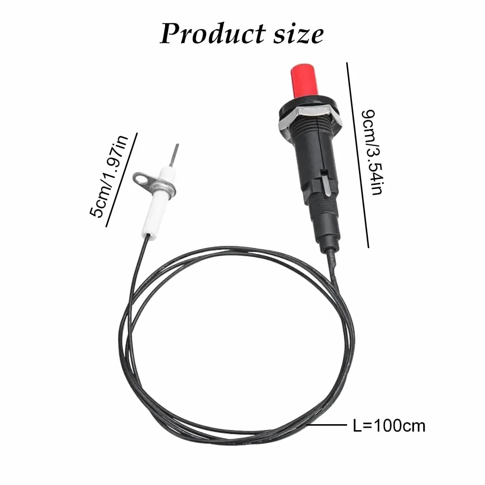 Zapłonu Piezoelektrycznego, Piezo Spark Ignition Set, Zapłon Piezoelektryczny Spark, Piezo Spark Ignition Kit, BBQ Grill Push Button Piezoelektryczny Zapłon Generator Iskry Zestaw Zapłonowy