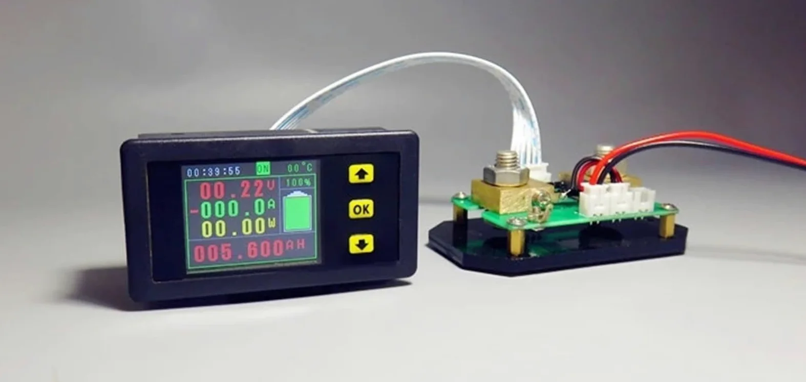 Cyfrowy woltomierz kombinowany LCD DC 120v, 100a, 500a, amperomierz, KWh, Watt, 12v, 24v, 48v, 96V, pojemność baterii, monitorowanie zasilania (kolor : 500A)