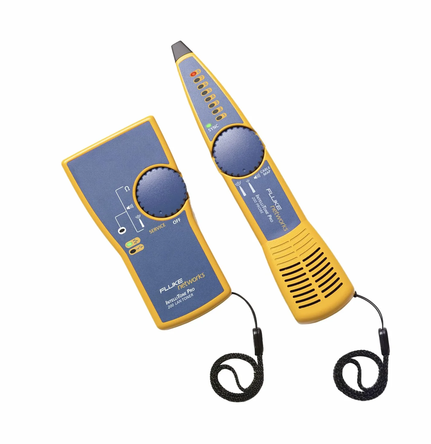 Fluke Networks Intellitone Pro 200 Lan MT-8200-60-KIT Tester Wielofunkcyjny, Żółty/Niebieski, 31 x 41,9 x 10 cm