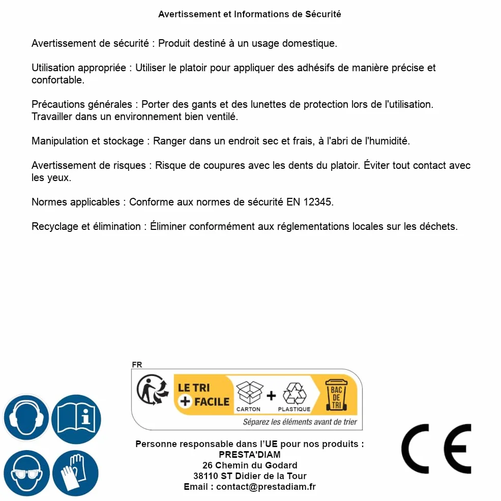 Silverline Kielnia samoprzylepna Soft-Grip 280 x 120 mm - zęby 6 mm (880084)