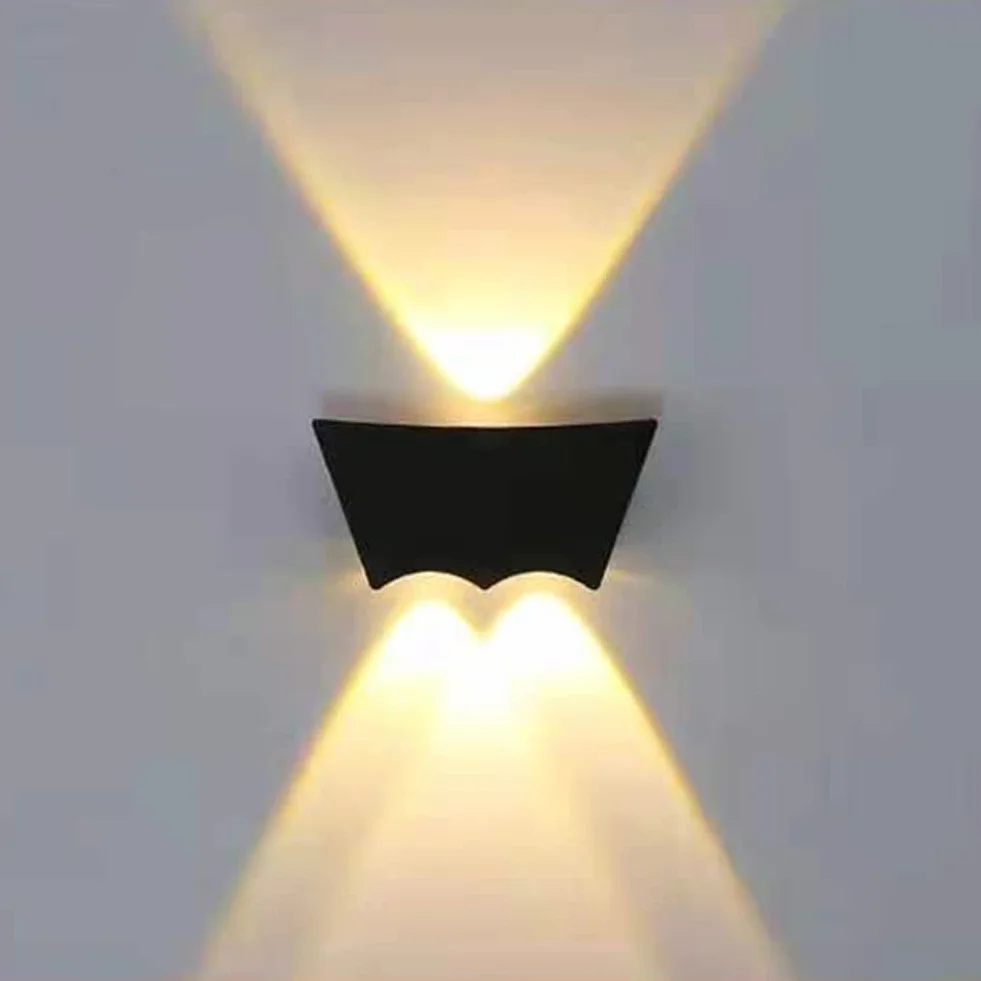 Zewnętrzne kinkiety LED wysokie i niskie IP65, wodoszczelne, aluminiowe oświetlenie ganku, nowoczesne oświetlenie zewnętrzne do ogrodu, patio, domu, drzwi wejściowych, 9 W