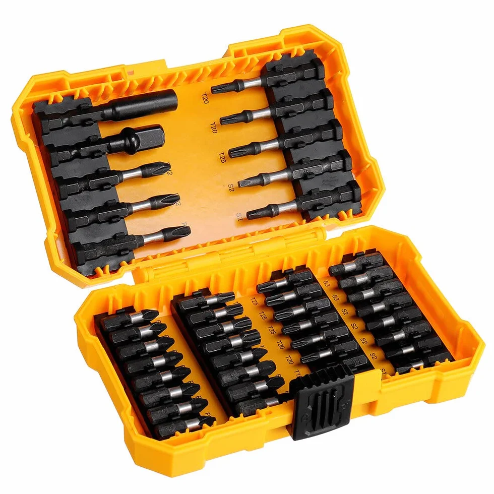 Adapter nasadowy 1/4 cala 18/42 szt. zestaw bitów śrubokrętów S2 stal Impart wkrętarka wiertła do elektronarzędzi-42 szt