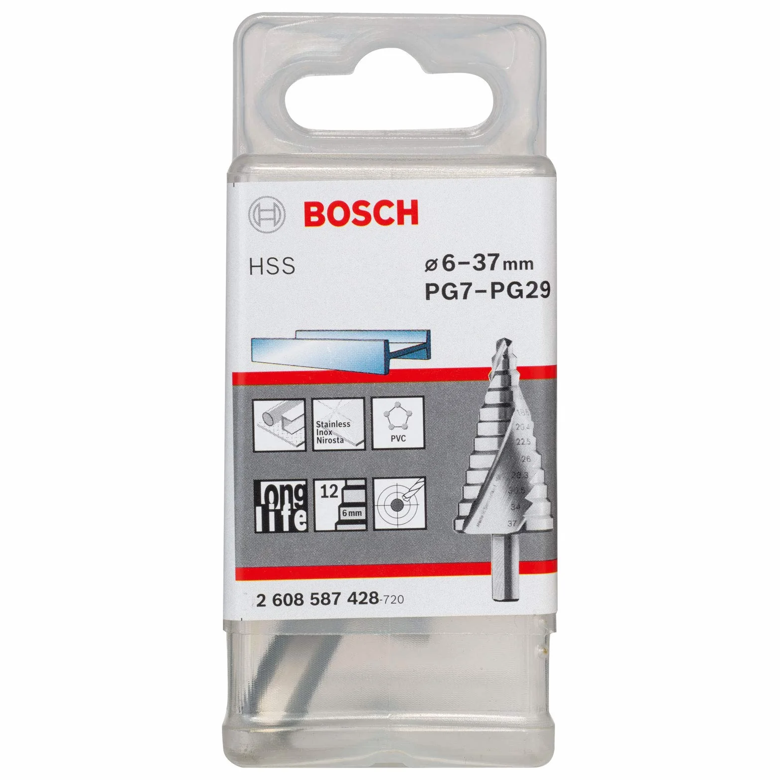 Bosch Profesjonalne wiertło stopniowe HSS 6-37 mm 10,0 mm 93 mm
