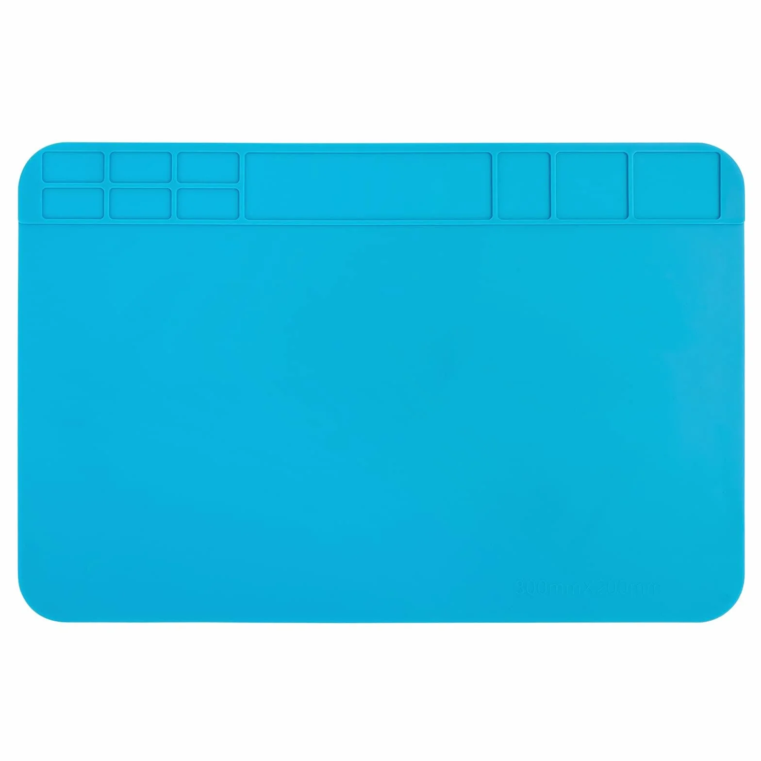 WUGU Silikonowa mata lutownicza 500°C, odporna na wysokie temperatury, 30 x 20 cm, magnetyczna i antystatyczna, idealna do naprawy elektroniki, smartfonów, zegarków i pistoletów lutowniczych, mata