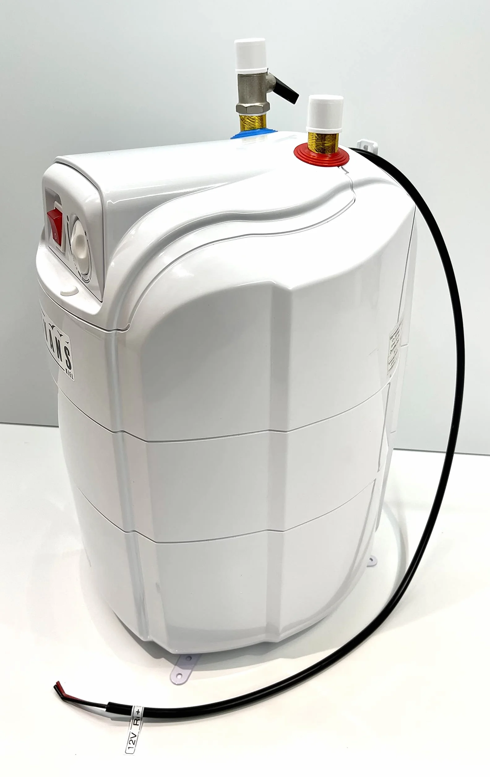 Podgrzewacz wody 12 V, 10 l, zbiornik ciepłej wody, 12 V, do kamperów, przyczep kempingowych, odporny na ciśnienie