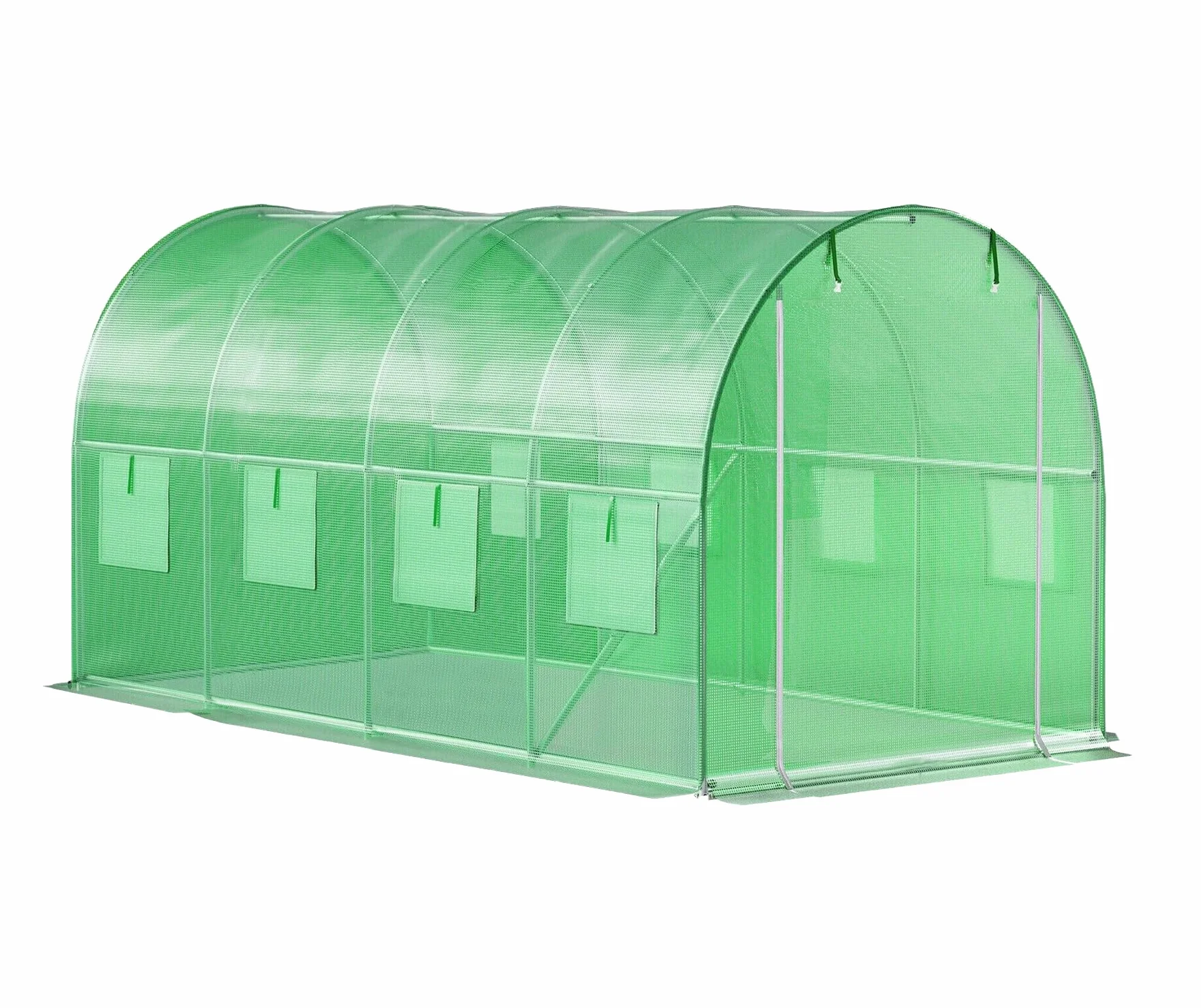 Tunel ogrodowy zielony foliowy szklarnia folia 4x2x2m 8m²