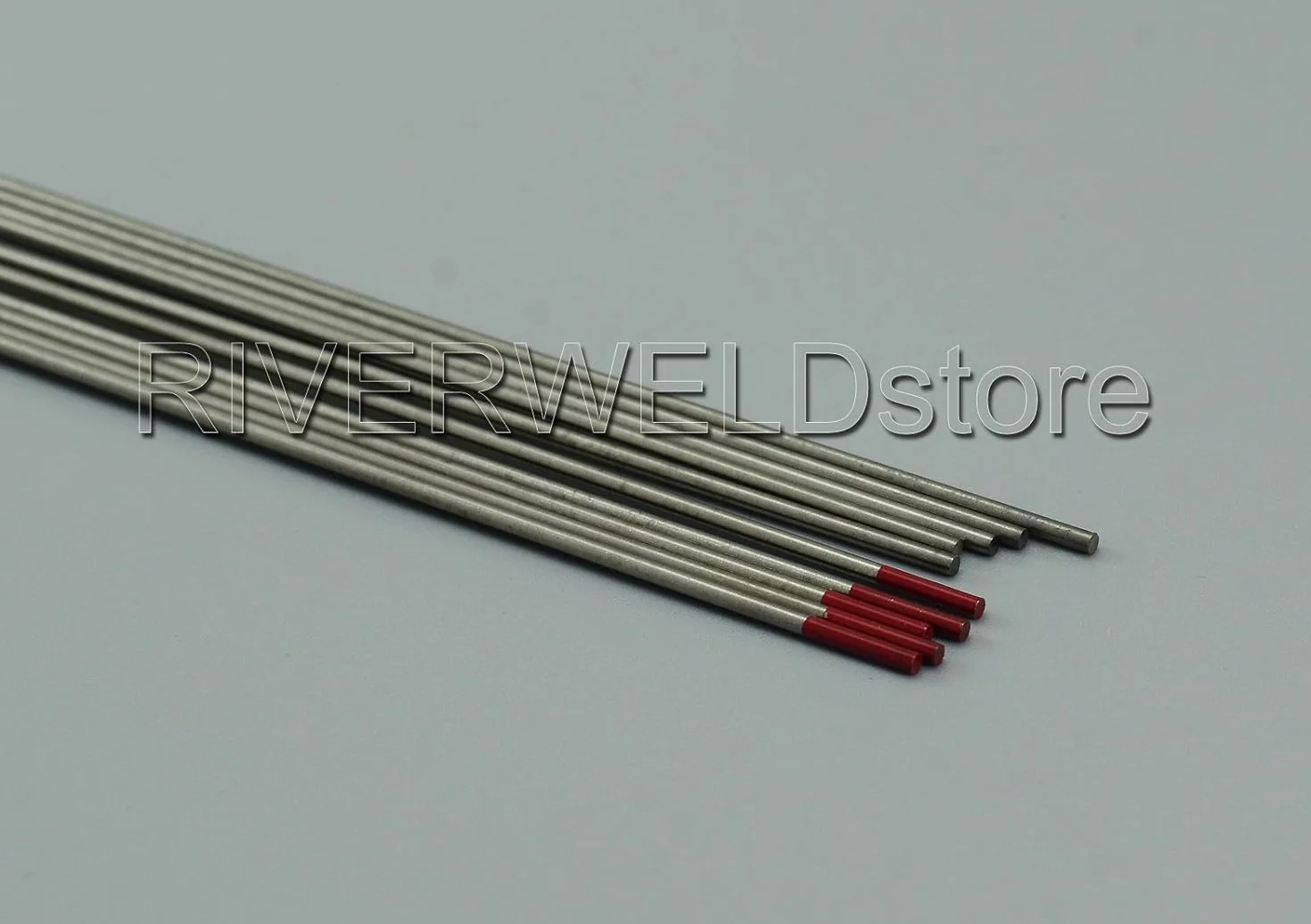 RIVERWELD Elektroda TIG z woli 2% torytowa WT20 Czerwone końcówki 1.6mm x 150mm Pakiet 10 sztuk