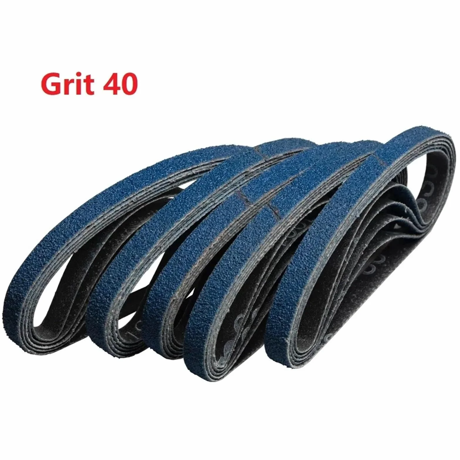 Pasy szlifierskie, Taśmy szlifierskie 30 szt. 13x4570mm Niebieskie ziarno 40/60/80/120(Grit 80)