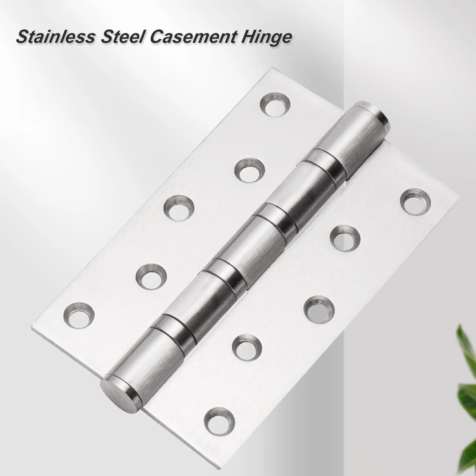 Thicker Narrow Full Mortise Butt Hinges for Interior Door, 5-inch (127 Mm), Stainless Steel Door Hinges, 4 Pack(Black)