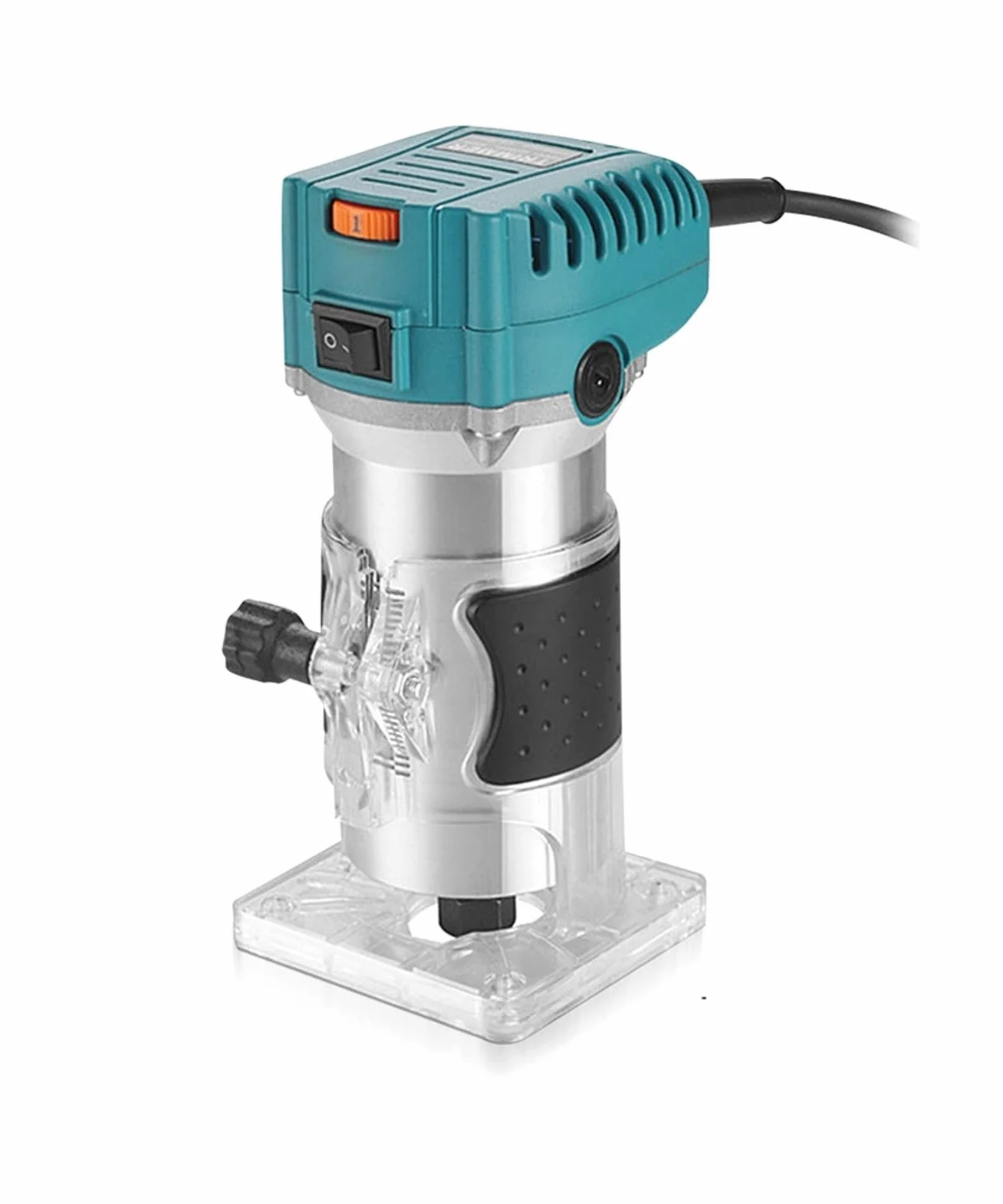 Maszyna do przycinania drewna Elektryczna frezarka do drewna frezarka do drewna ręczna frezarka do drewna elektronarzędzie 6.35mm 800W Potężny(6 Gear Blue)