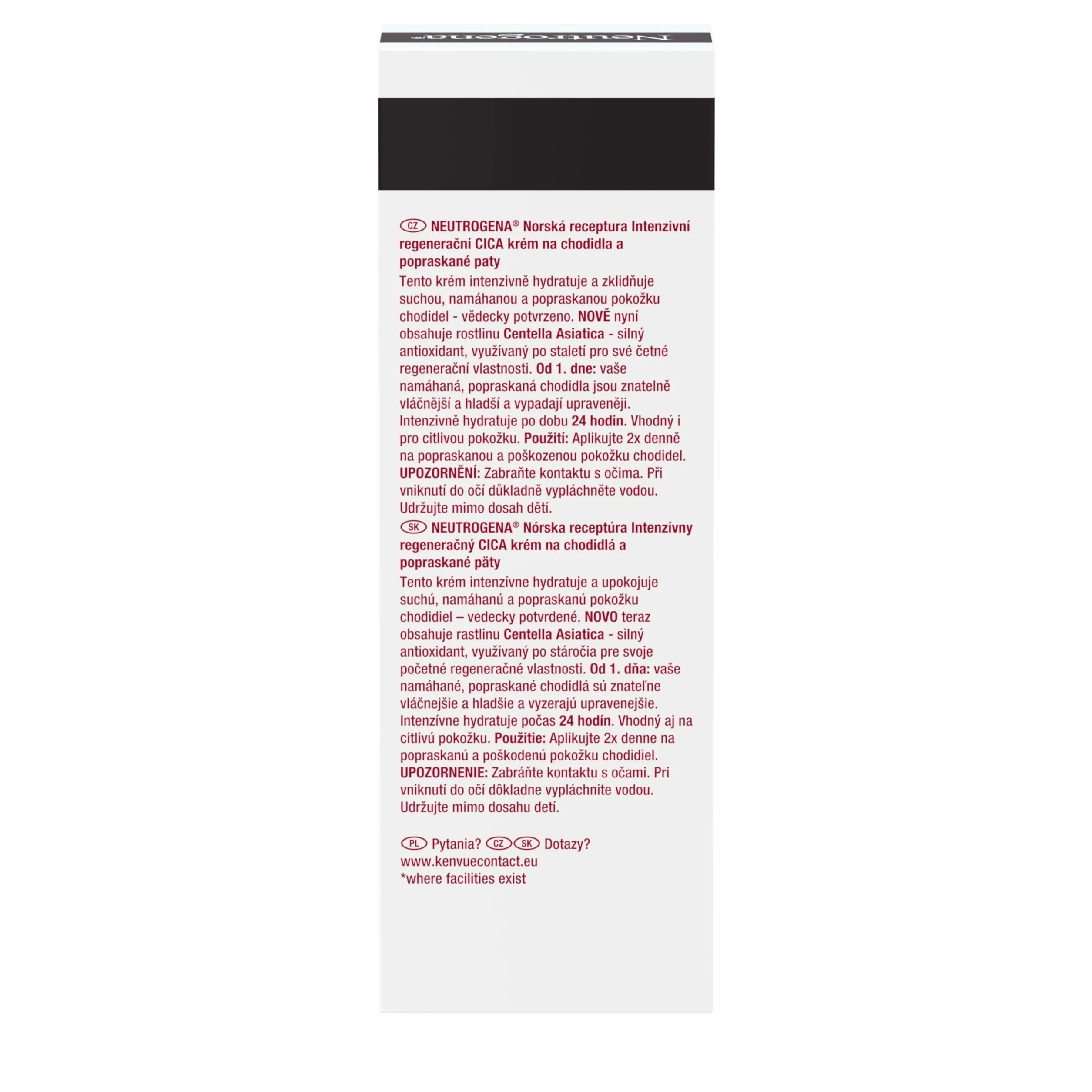 NEUTROGENA® Formuła Norweska® Intensywnie regenerujący krem do stóp 50ml szt, Formuła Norweska, Nawilża i łagodzi suche, zniszczone i popękane pięty.