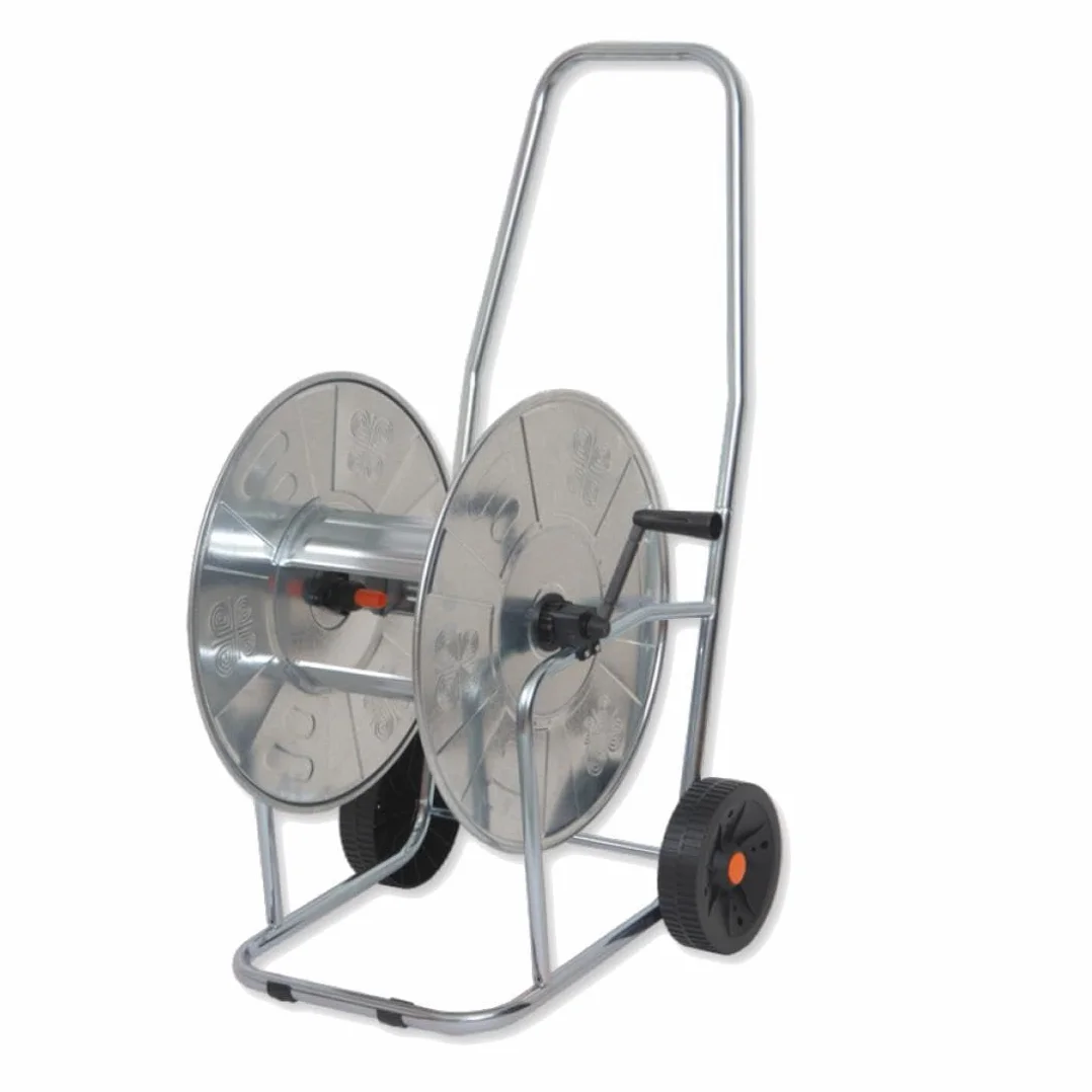 Wózek na wąż metalowy 90 m 3/4" ocynkowany bęben
