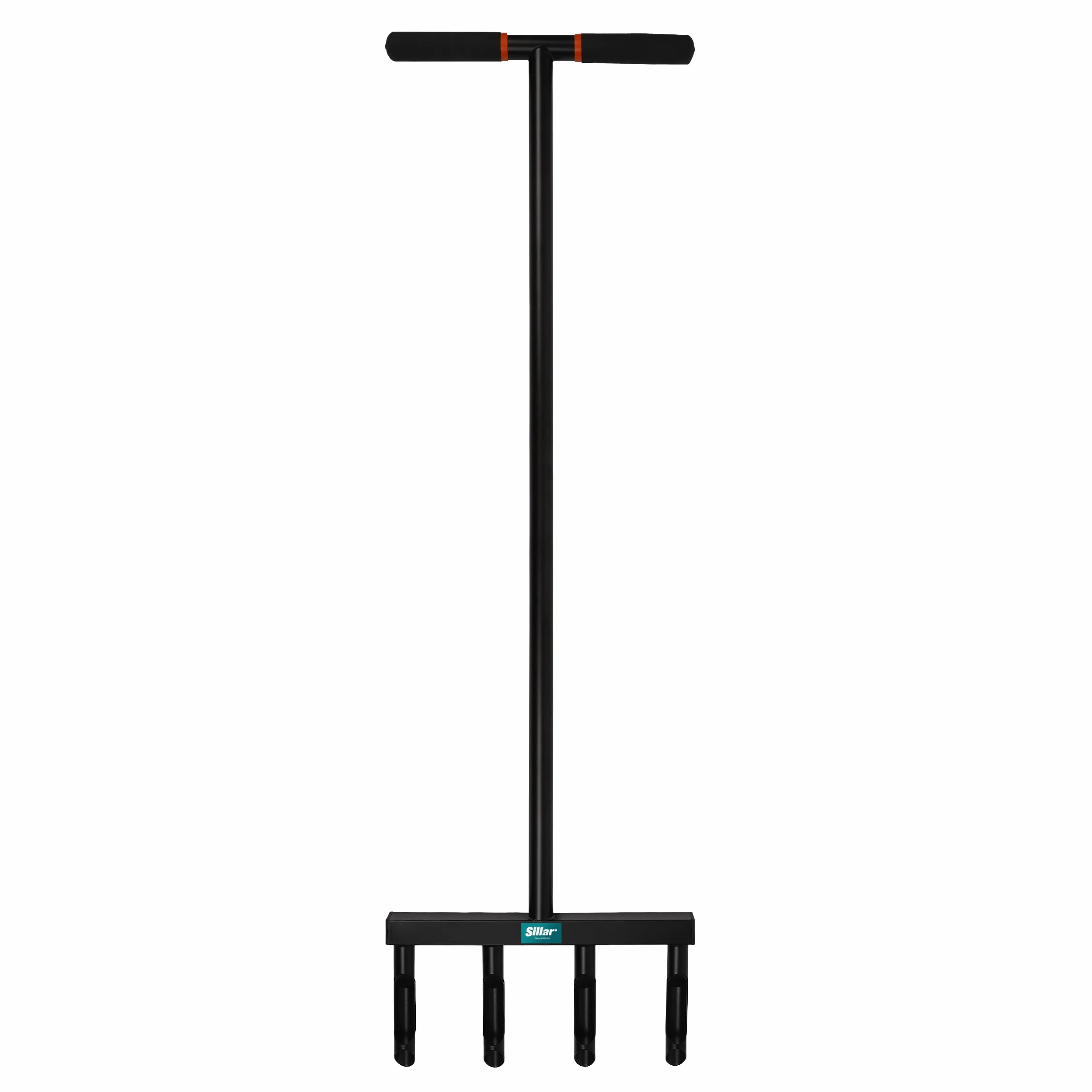 Sillar Napowietrzacz do trawnika ręczny stal węglowa 4 kolce 12 cm 103 cm uchwyt T
