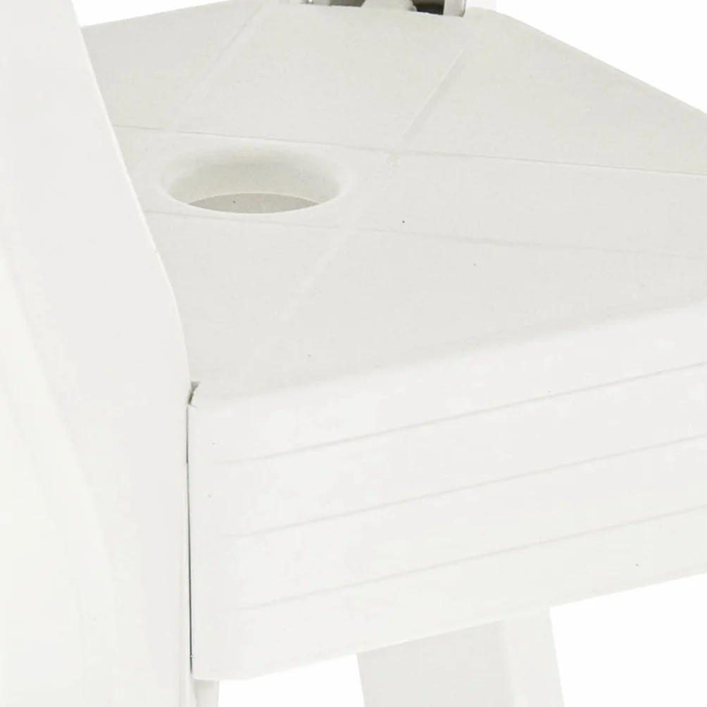 vidaXL Stolik bistro biały 70x70x72 cm plastikowy