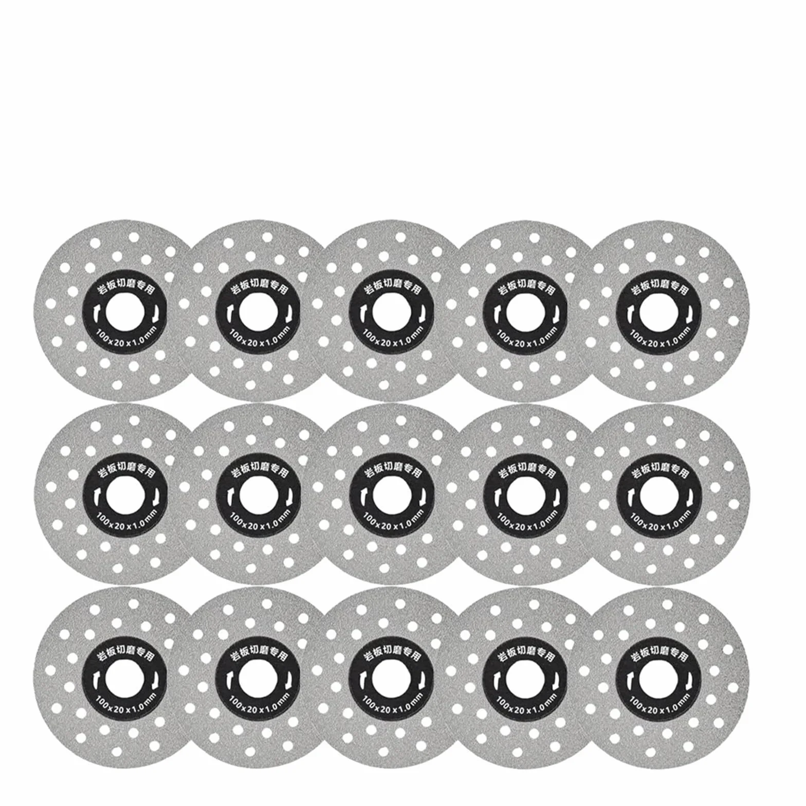 Diamentowa tarcza tnąca 100mm Super cienkie ostrze do cięcia na sucho porcelany szklanej płytki ceramiczne marmurowa szlifierka kątowa 8/15 sztuk(15Pcs)