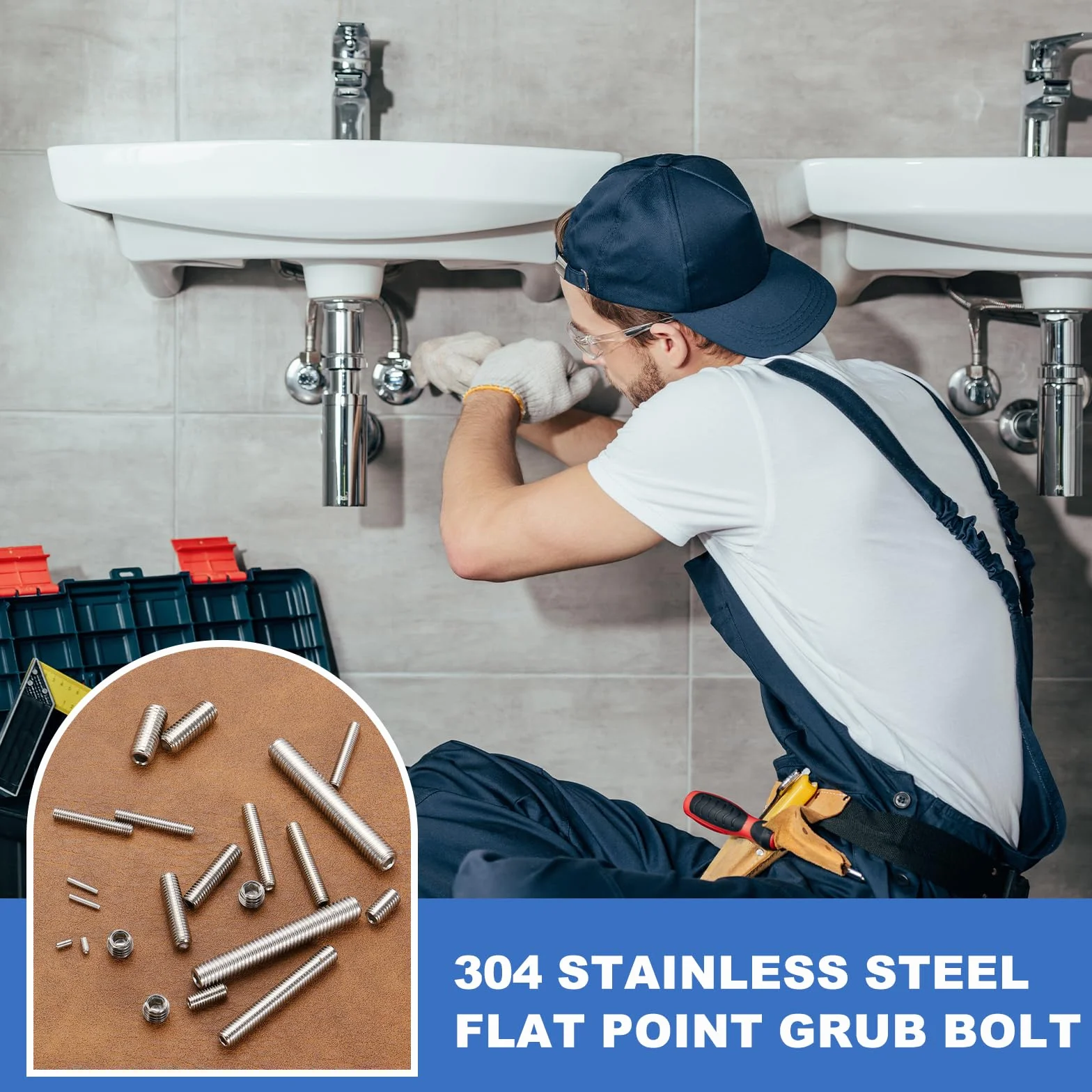 PATIKIL 50 sztuk wkręt bez łba M6 x 4mm, zestaw śrub bez łba z 304 stali nierdzewnej do klamek drzwi, uchwytów mebli, lamp, baterii, srebrny śrubokręt z łbem sześciokątnym wewnętrznym