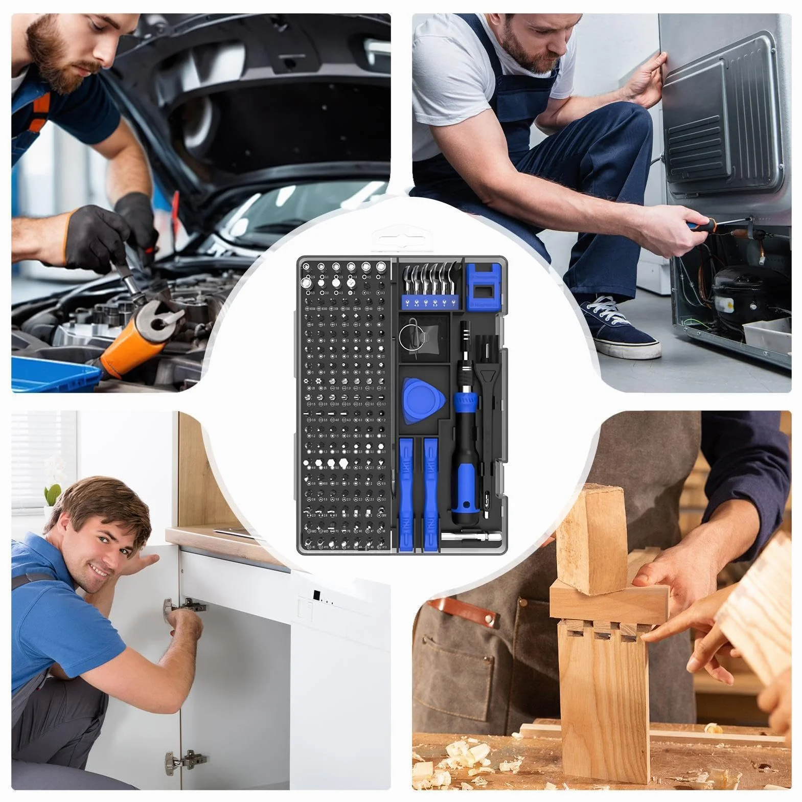 Zestaw precyzyjnych śrubokrętów Ergonomiczne przenośne 160 w 1 narzędzie z | Precyzyjny Śrubokręt do Napraw Domowych Do warsztatu przemysłowego, komputera, laptopa, urządzeń