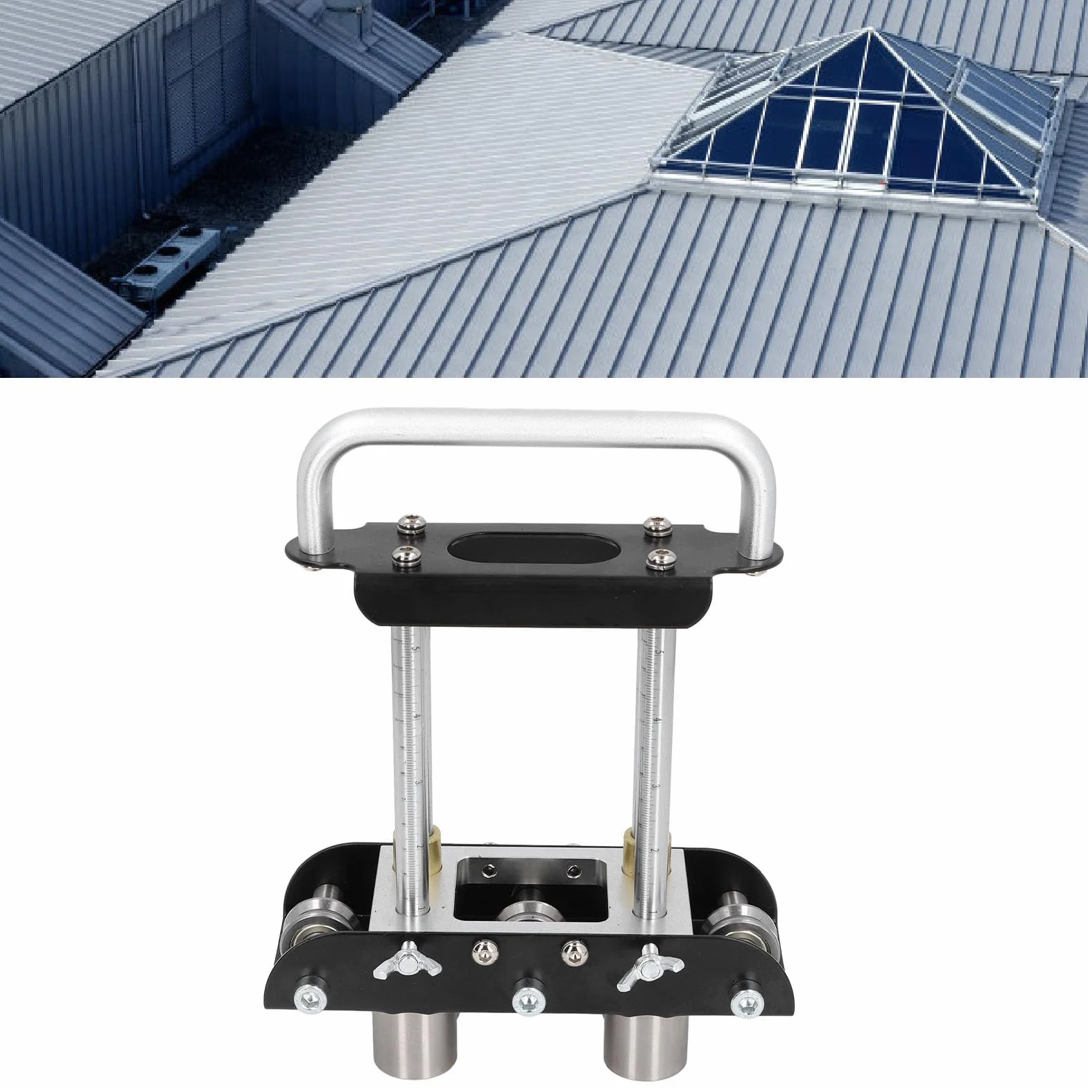Giętarka Rolkowa do Metalu, Wszechstronne Narzędzie do Gięcia Stali, Aluminium, Miedzi, Zagięcia Pod Kątem 0–90 Stopni, wysokość Zagięcia 13–130 Mm, do Produkcji Kiosków
