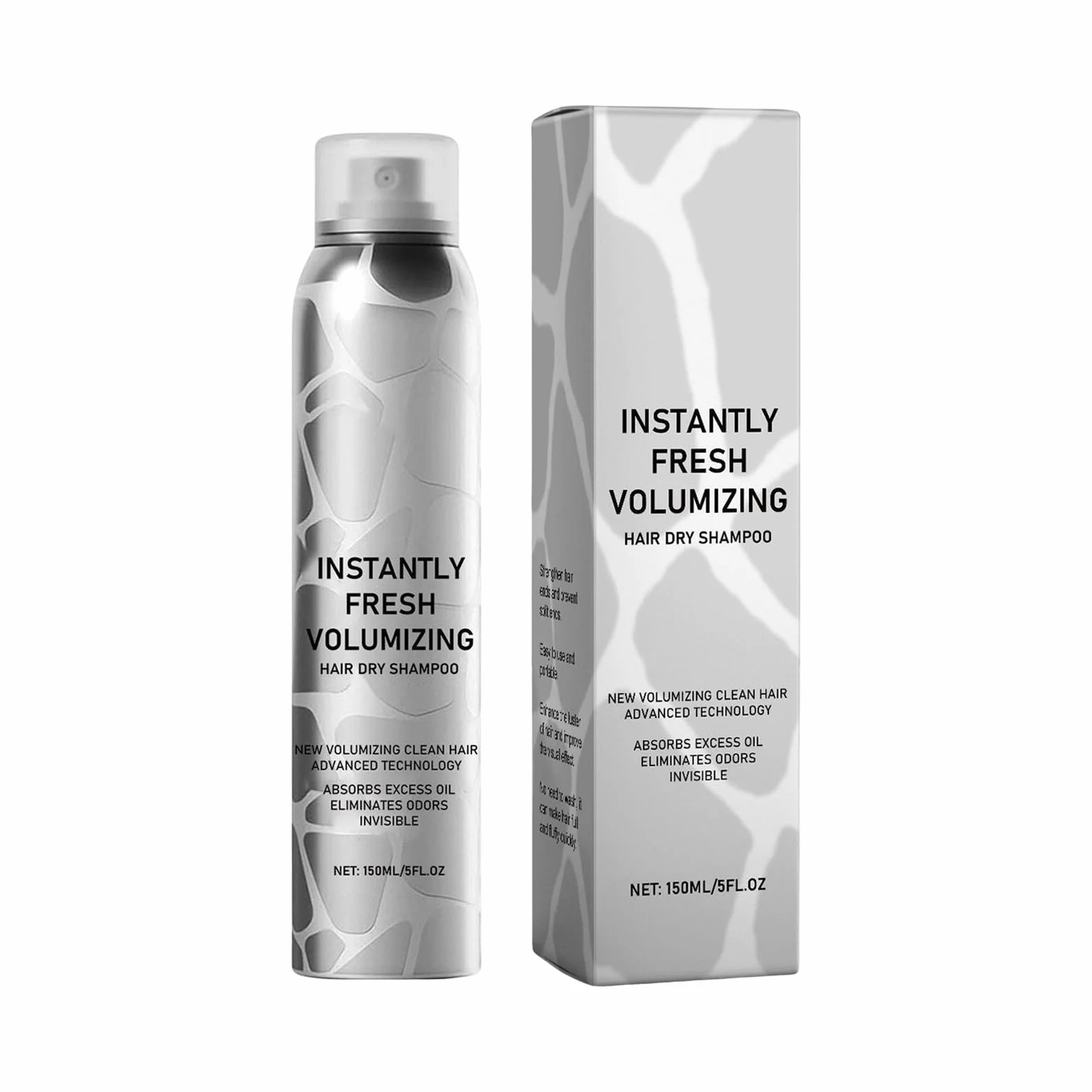 F-resh natychmiastowy szampon zwi?kszaj?cy obj?to??, bez sp?ukiwania, szampon podró?ny, suchy szampon, niet?usty, mi?kki, zwi?kszaj?cy wilgo?, 150 ml, na pla??, na kemping