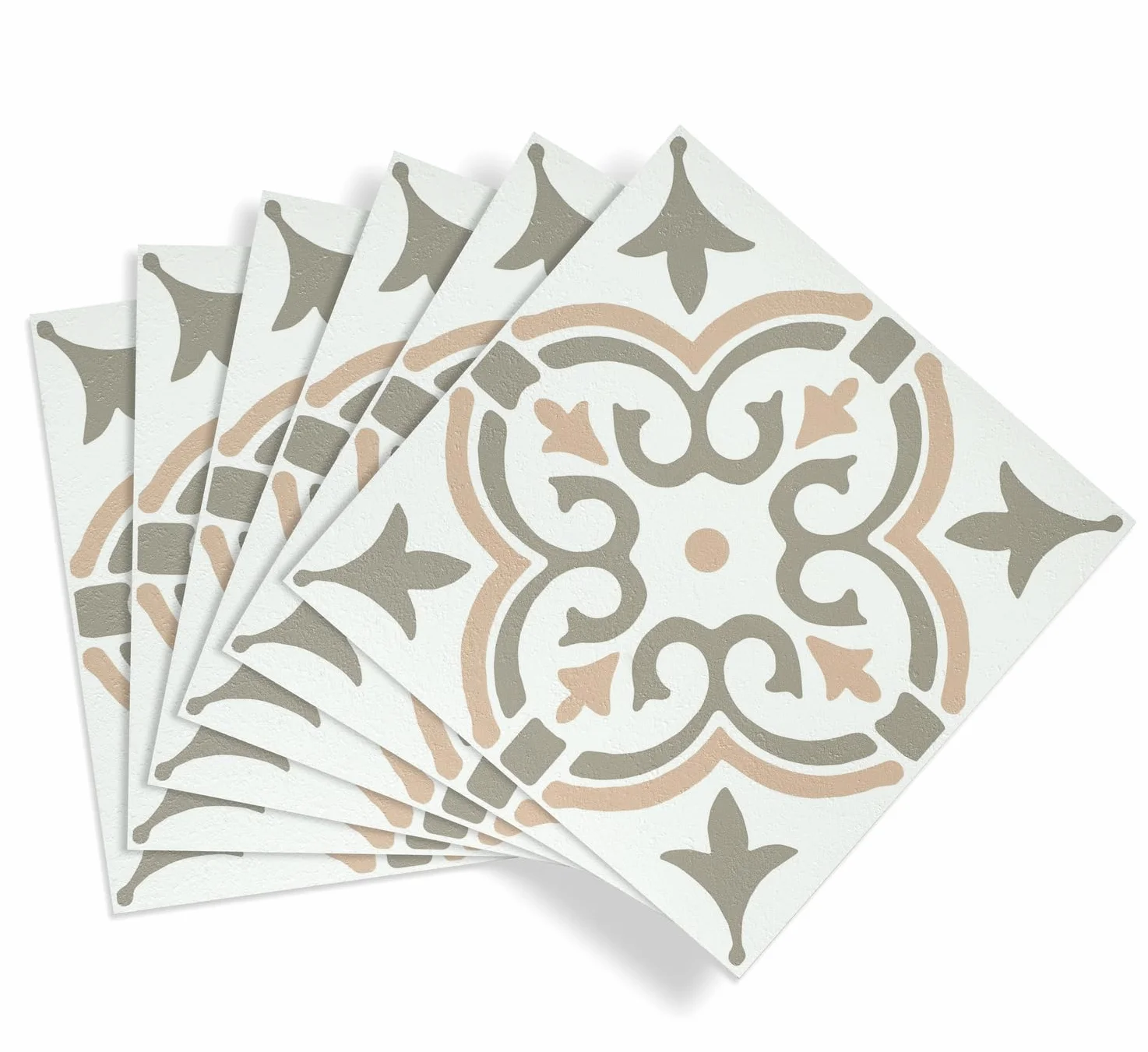 D-C-Fix Samoprzylepne Płytki Podłogowe Stencilowe Wzory Zielone 30,5 X 30,5 Cm