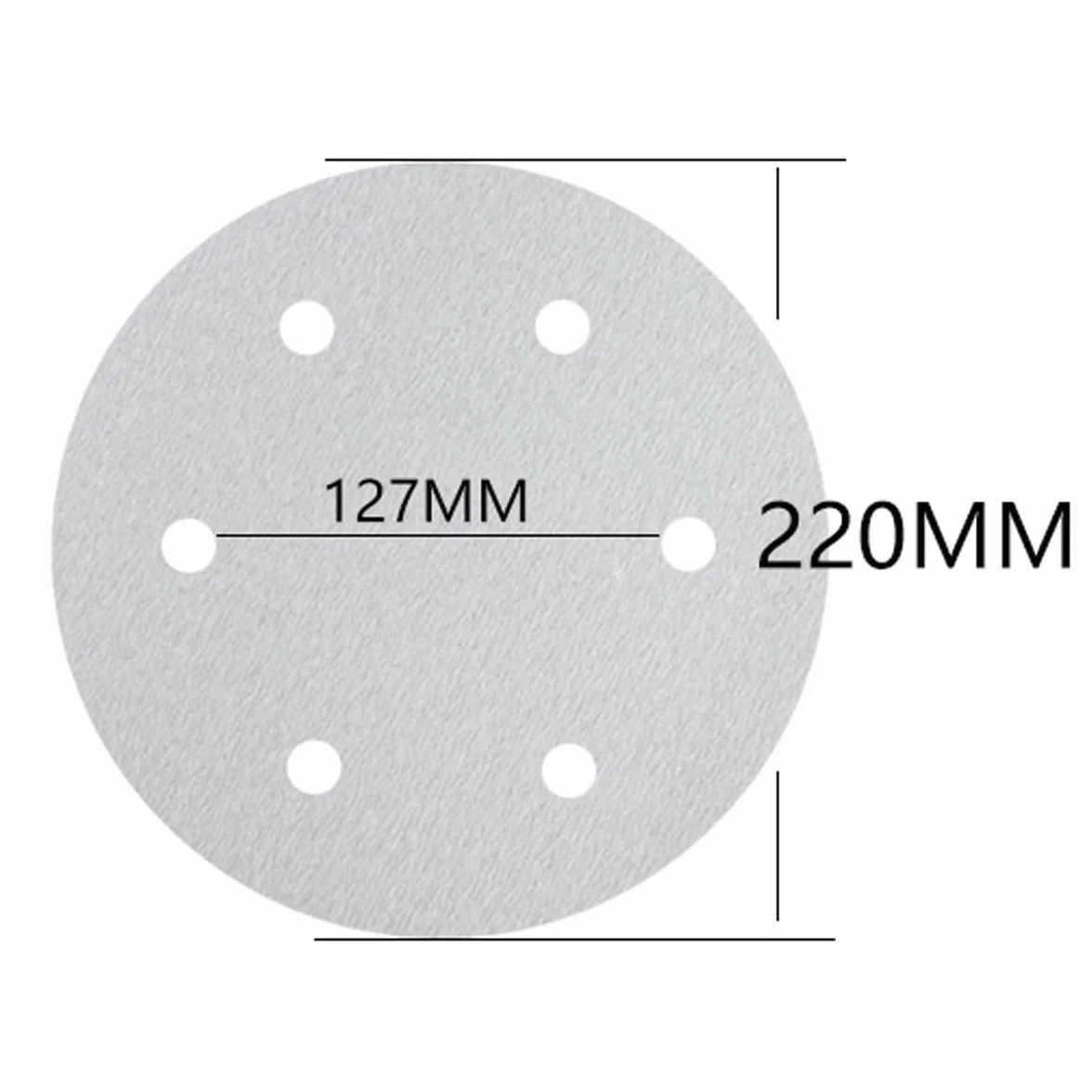 Tarcze szlifierskie 225 mm - 100 szt. papieru ściernego z haczykiem i pętelką do szlifierki do płyt gipsowo-kartonowych, 6 otworów, różne ziarnistość(320grit)