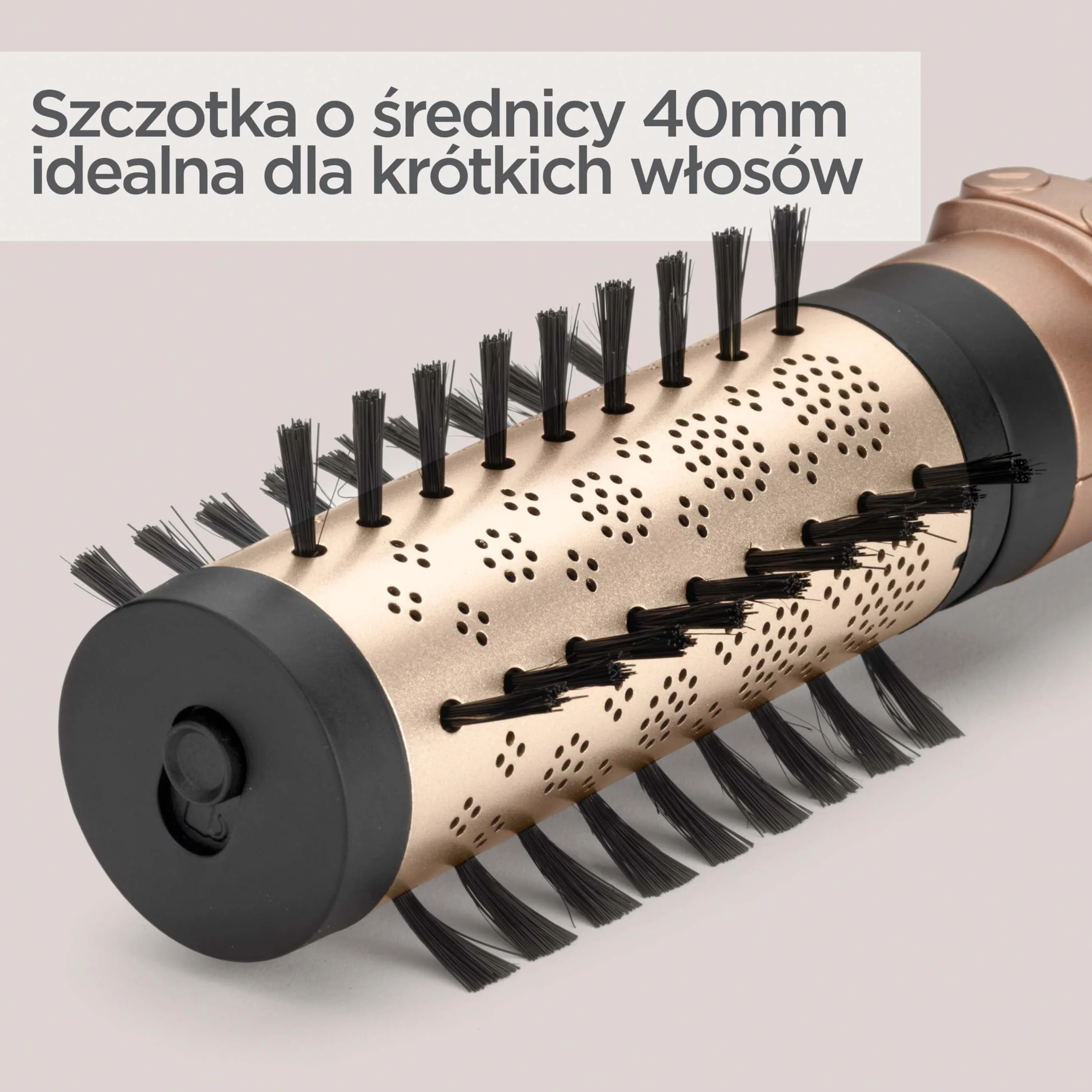 BaByliss Big Hair Dual Hot Air Rotating Brush - 650 W, technologia jonowa, nakładki 50 mm i 40 mm, 2 kierunki obrotu, 2 ustawienia temperatury + zimny nadmuch, czarny, AS952E