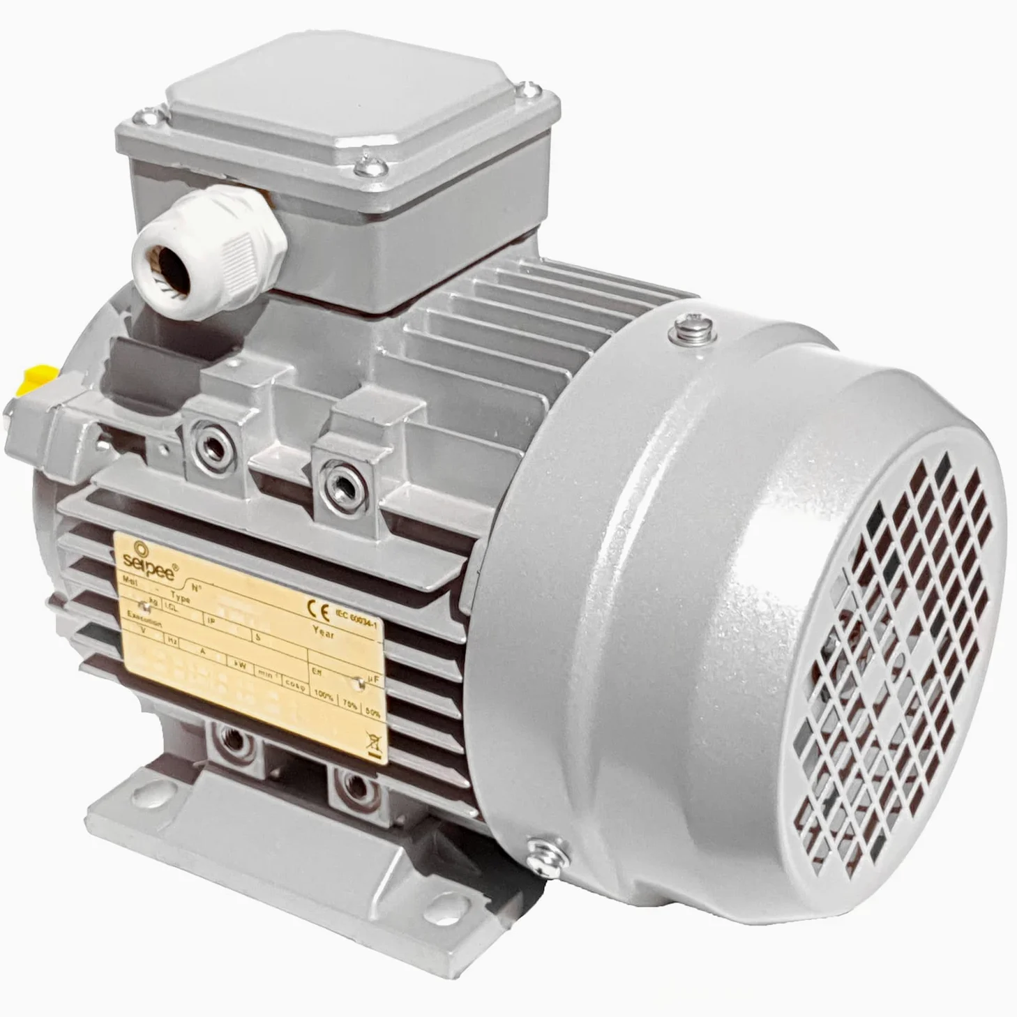 Trójfazowy silnik elektryczny 0.13 kW 0.18 HP 2800 obrotów B3 MEC 56 230 400v Seipee