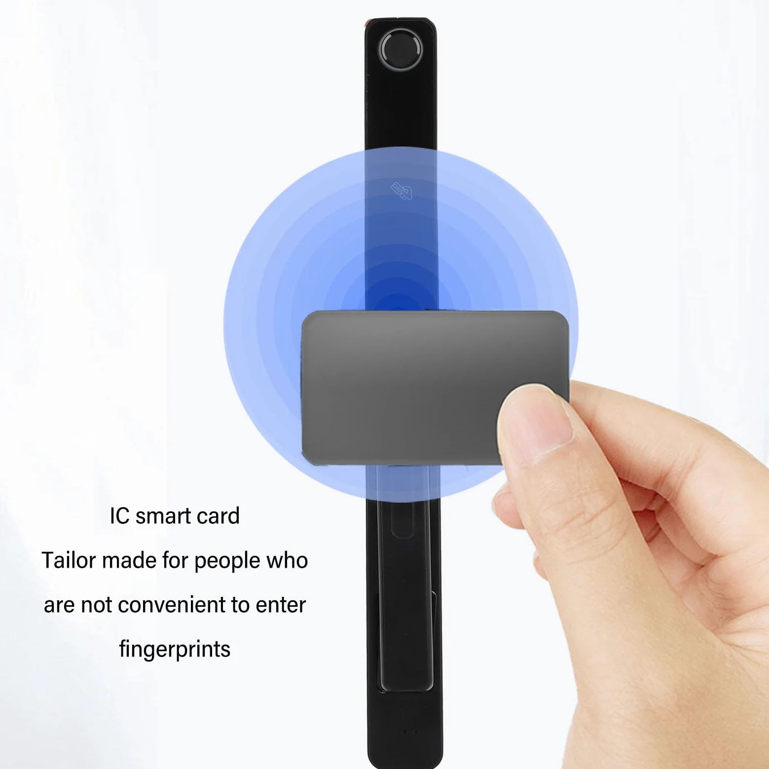 Fafeicy Smart Entry Blokada Cyfrowa Bezpieczeństwo Odcisków Palców z Systemem Wielojęzycznym Bezkluczykowym Dostępem Slim Projekt Klawiatury Elektroniczny Zabezpieczenie Domu Zamek do
