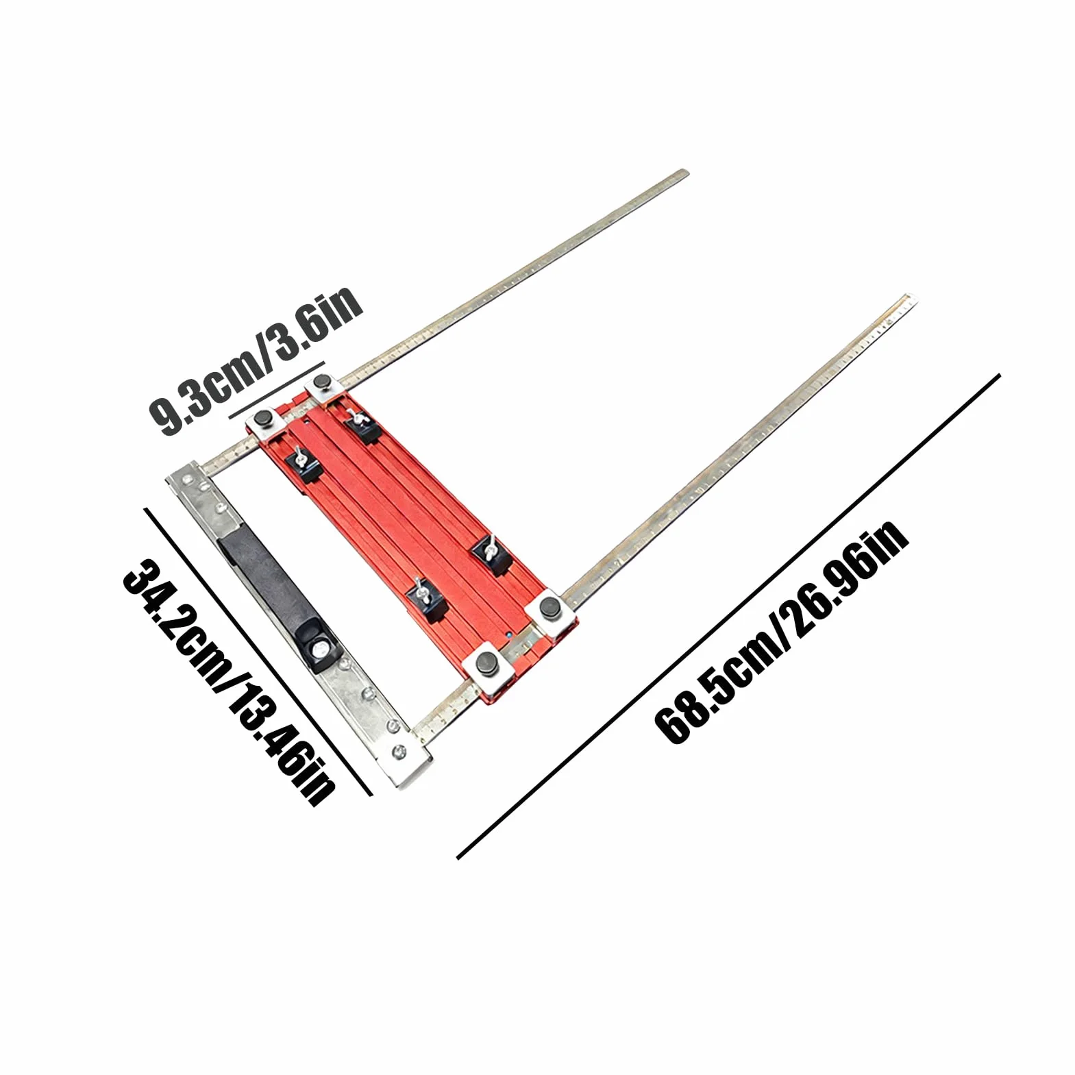 Prowadnica Wzdłużna do Pilarki Regulowana deska do przycinania | Narzędzie stolarskie do cięcia i pozycjonowania Do pił elektrycznych, maszyn tnących i mebli
