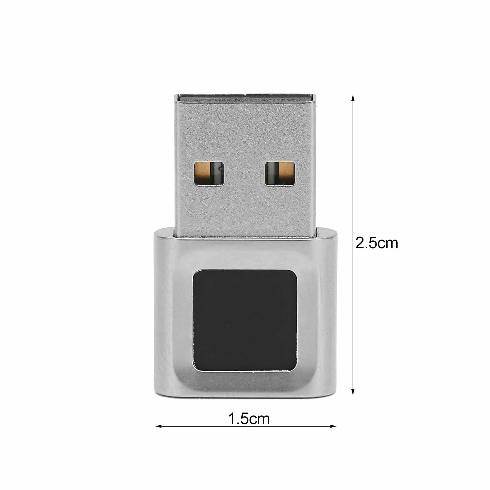 Czytnik linii papilarnych USB do systemu Windows 10/11, czytnik linii papilarnych, przenośny klucz bezpieczeństwa, biometryczny skaner linii papilarnych z dotykiem 360 stopni, Plug & Play